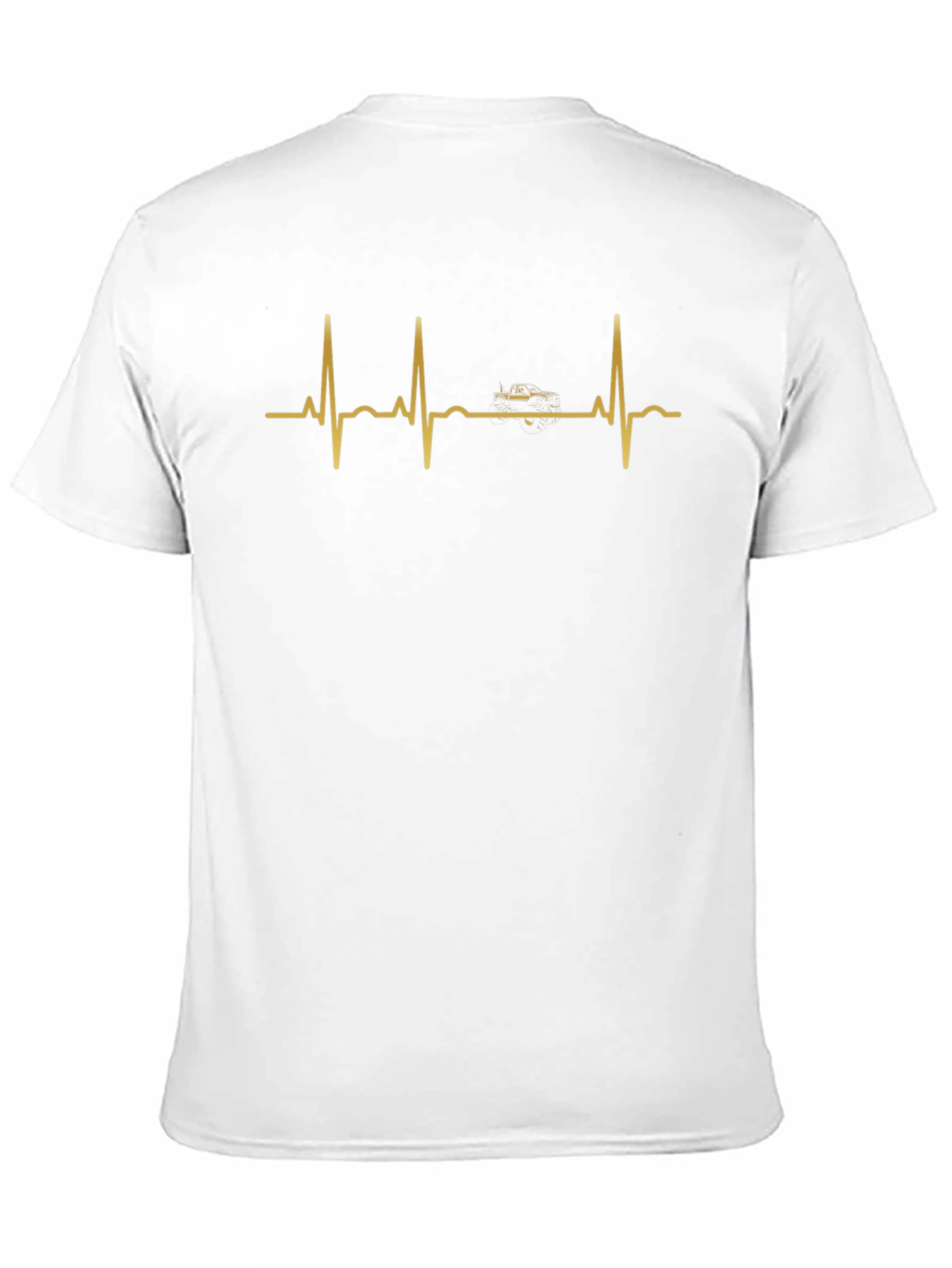 Black Car Heartbeat Graphic Tee - Black view 11