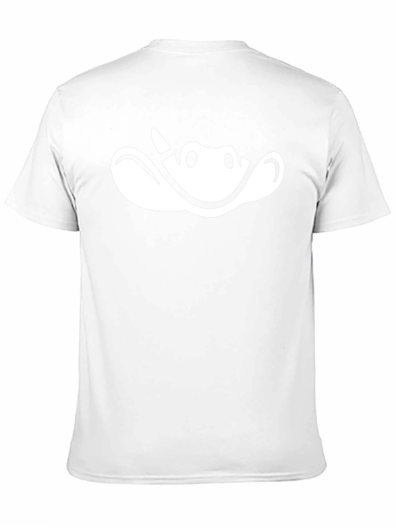 Black Funny Cartoon Face Graphic T-Shirt - Black view 11