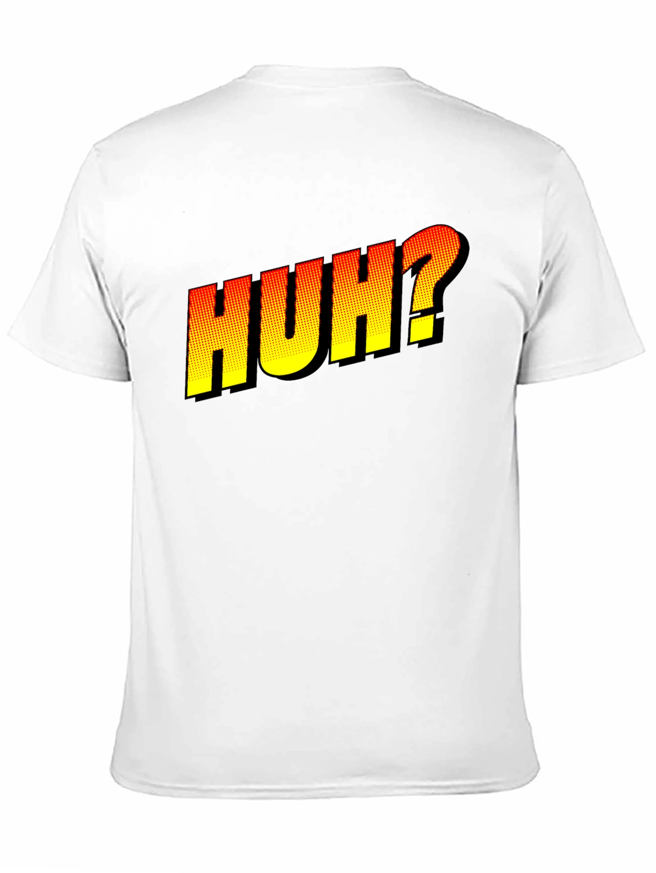 Black Huh? Graphic Novelty T-Shirt - Black view 11