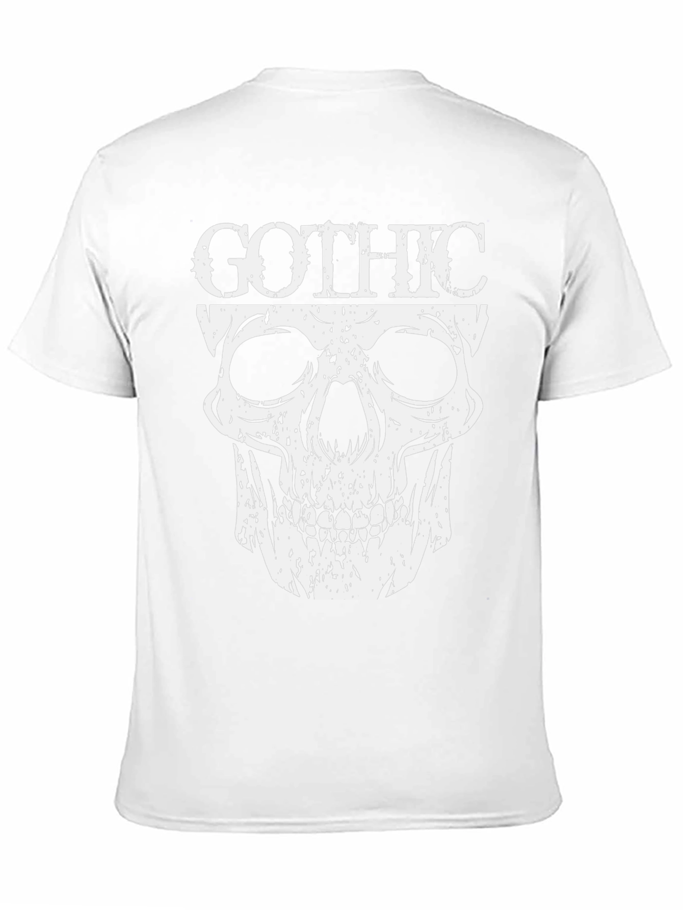 Black Gothic Skull Graphic T-Shirt - Dark Fashion view 11
