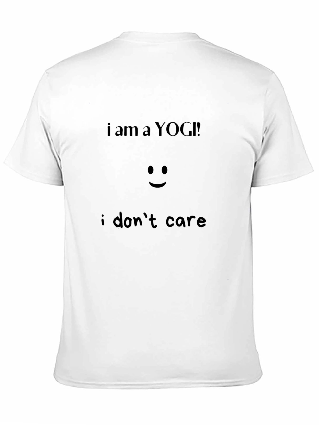 Black I am a Yogi T-Shirt - Humorous Yoga Apparel view 11
