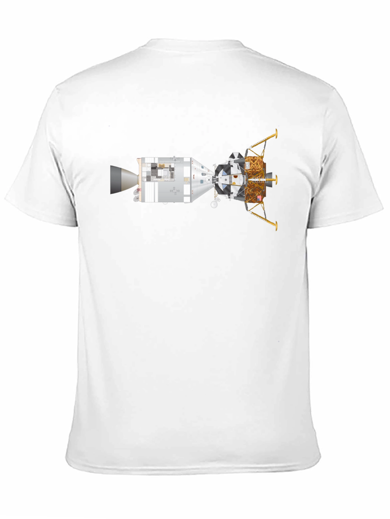 Black Lunar Module T-Shirt - Space Exploration Tee view 11