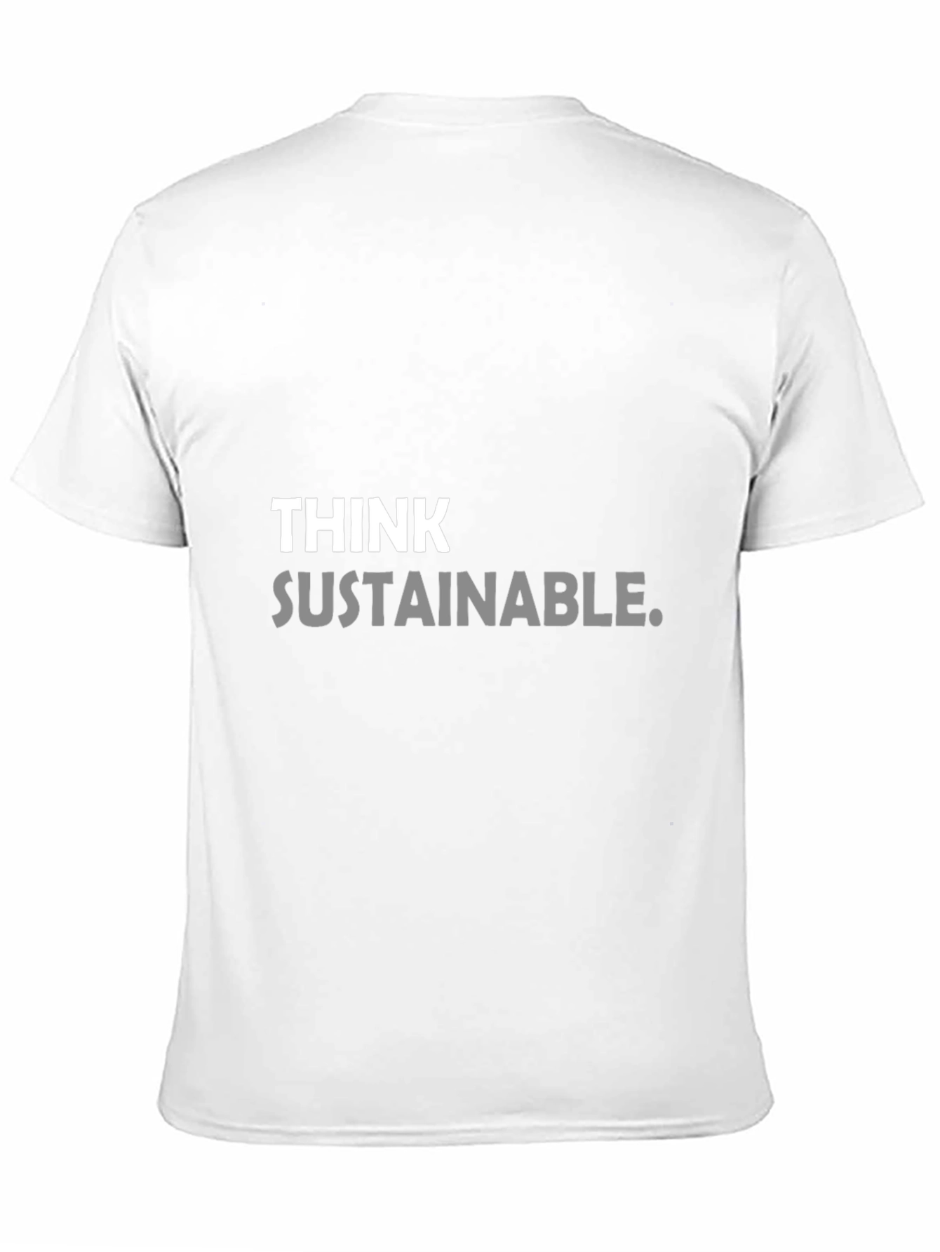 Black Think Sustainable Graphic Tee - Black view 11
