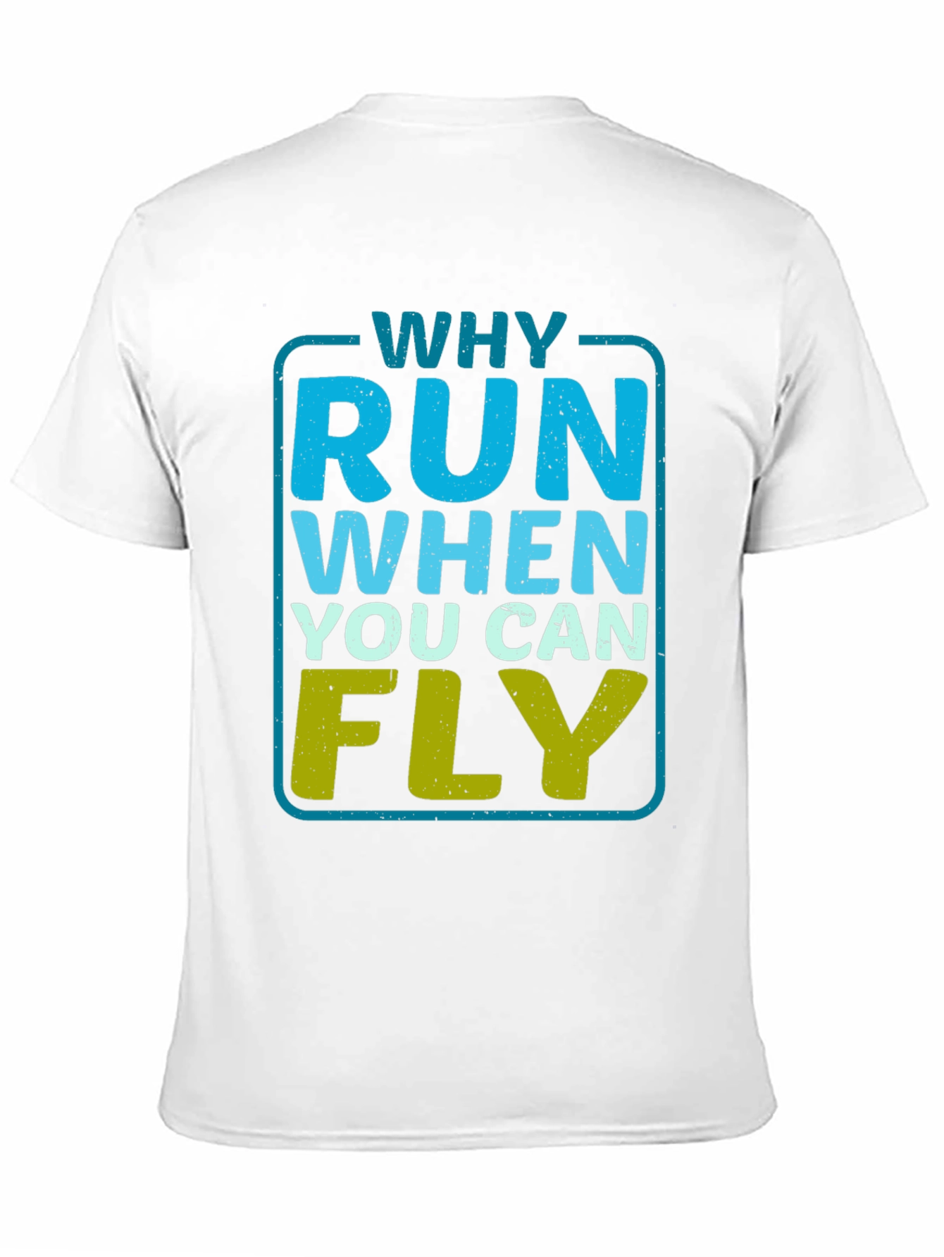 Black Why Run When You Can Fly Graphic Tee -  Black T-Shirt view 11
