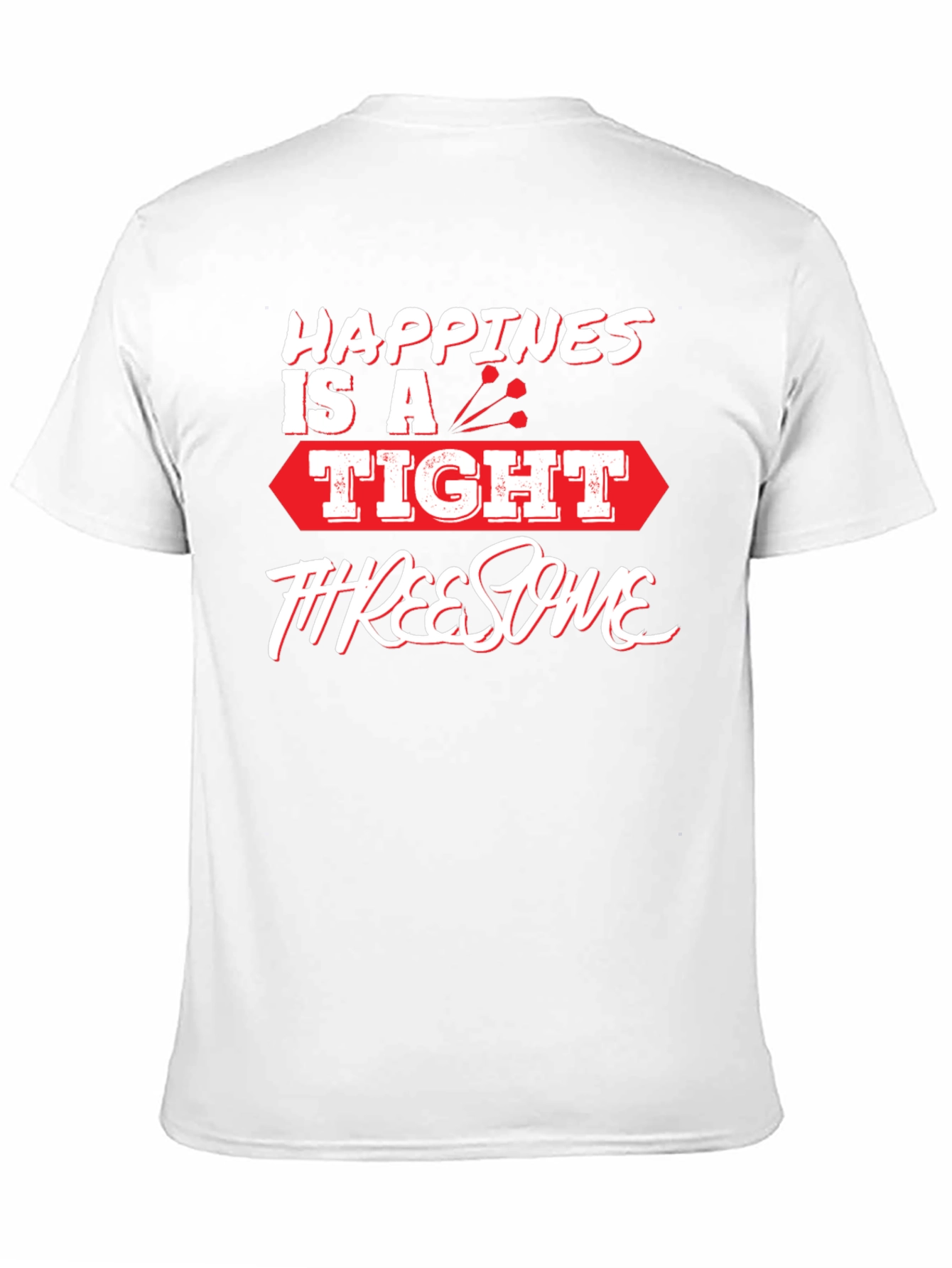 Black Happiness is a Tight Threesome Funny T-Shirt view 11