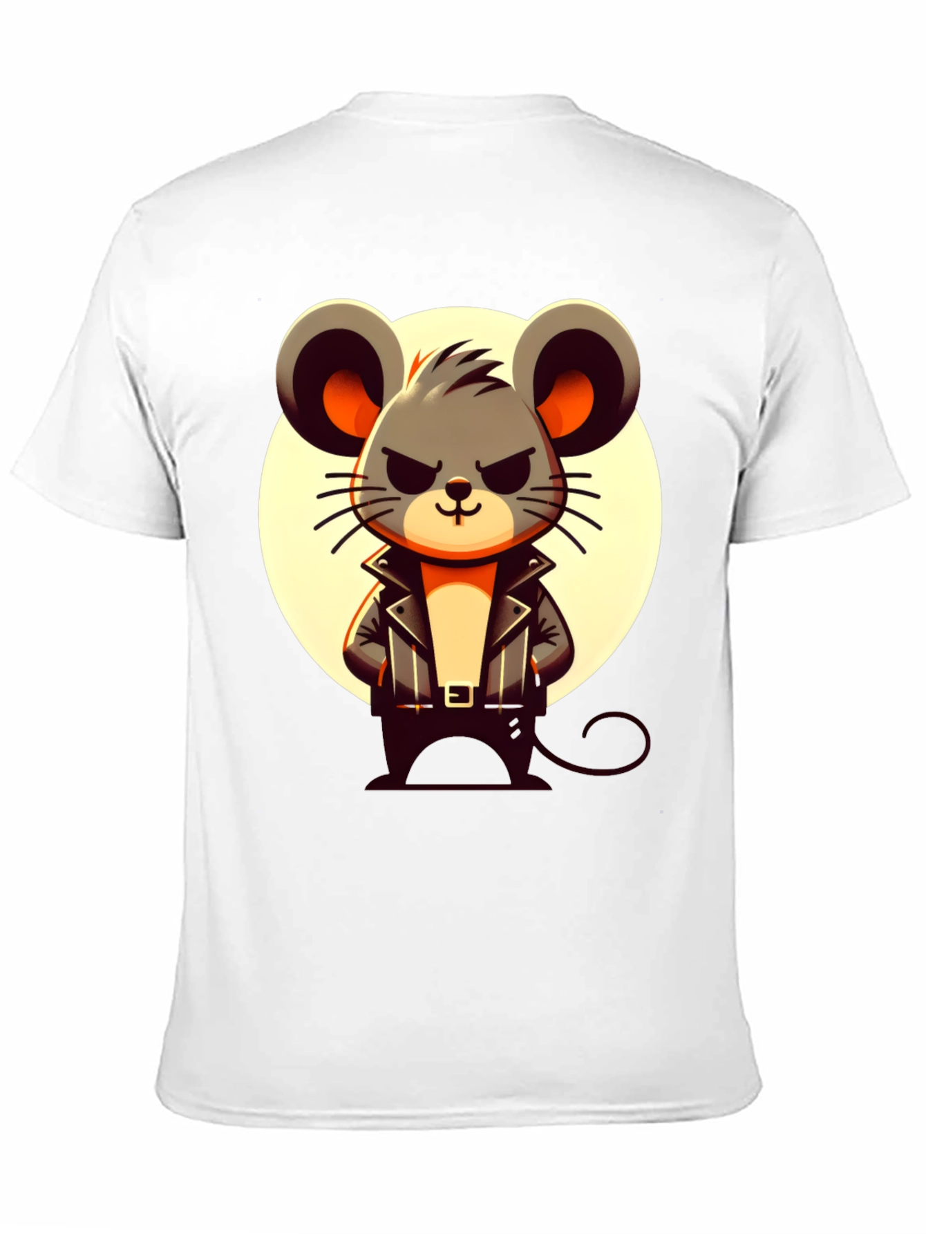 Black Cool Mouse Graphic Tee - Black Crew Neck view 11