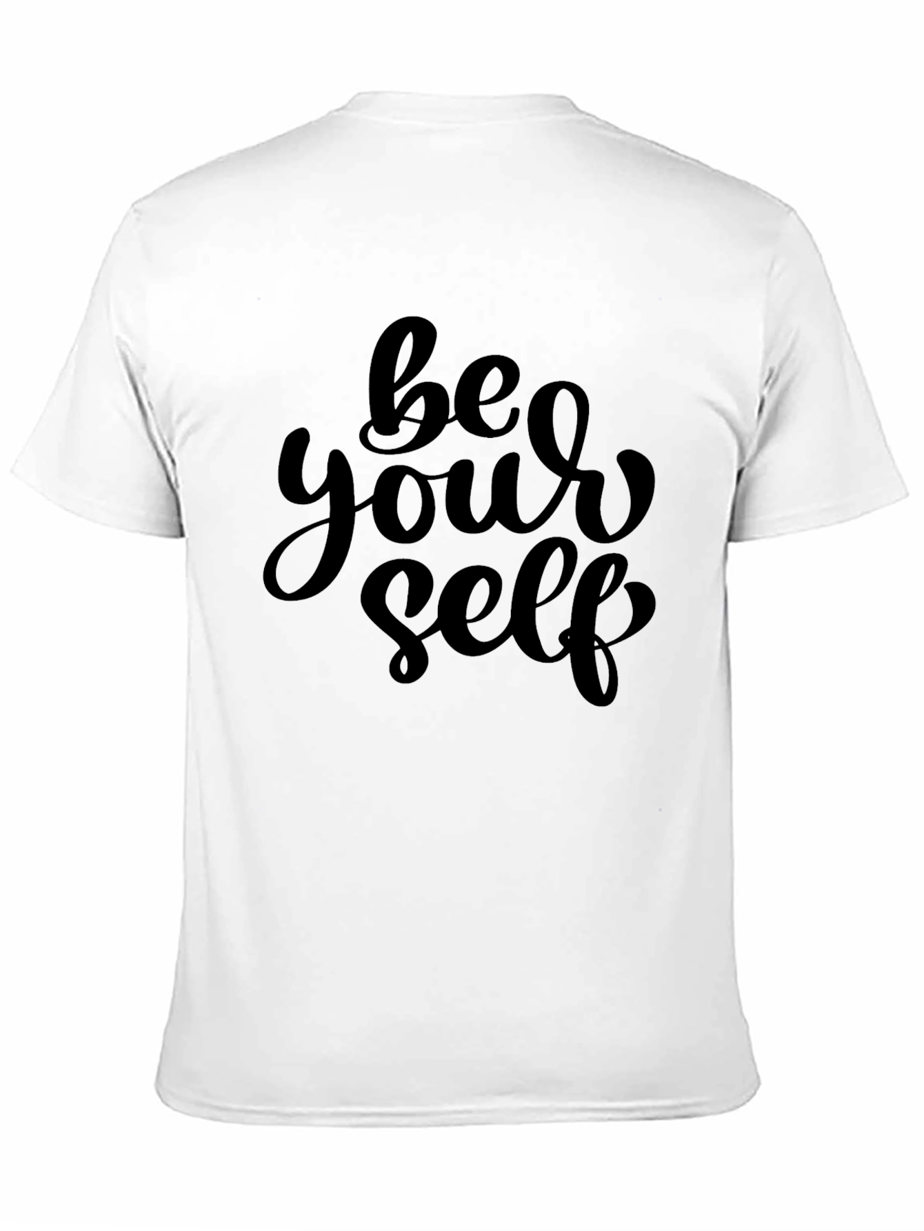 Black Be Yourself Black Graphic Print T-Shirt view 11