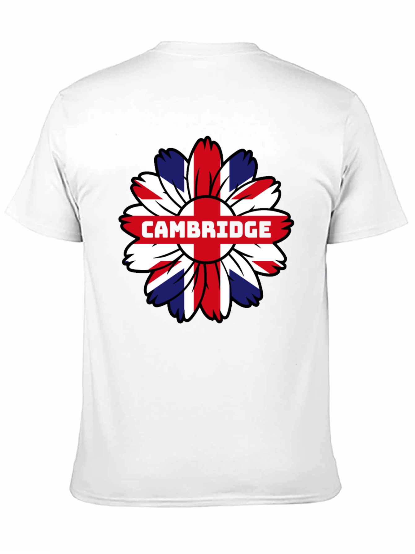 Cambridge UK Flag Flower Graphic Tee - 11