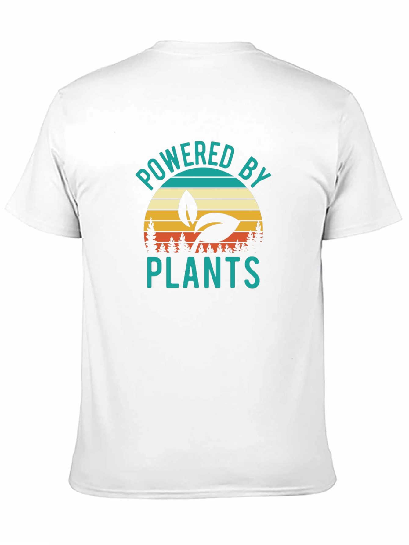 Black Powered By Plants Graphic T-Shirt view 11