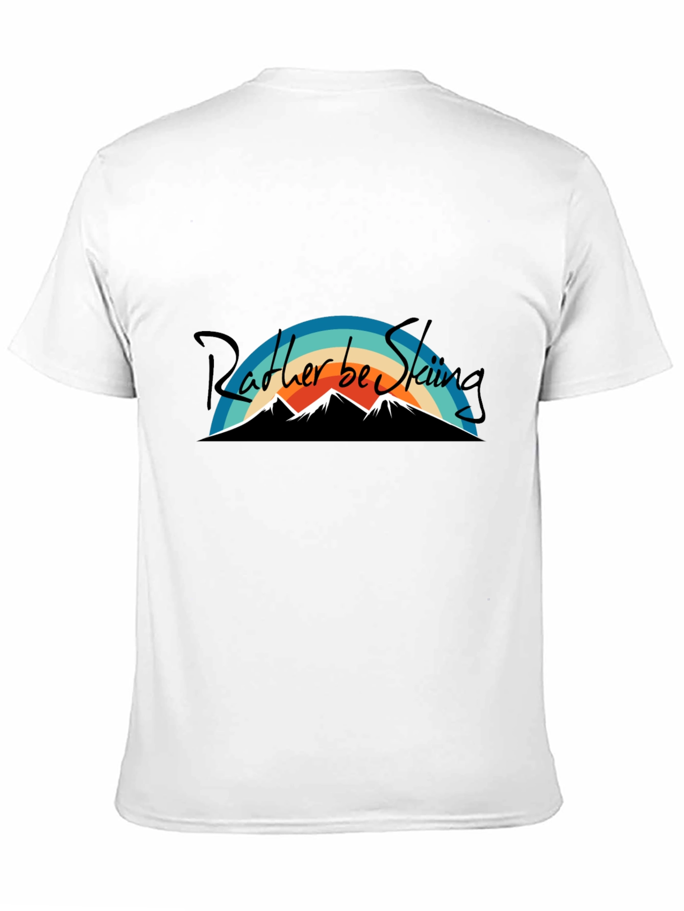 Black Rather Be Skiing Graphic T-Shirt - Black view 11