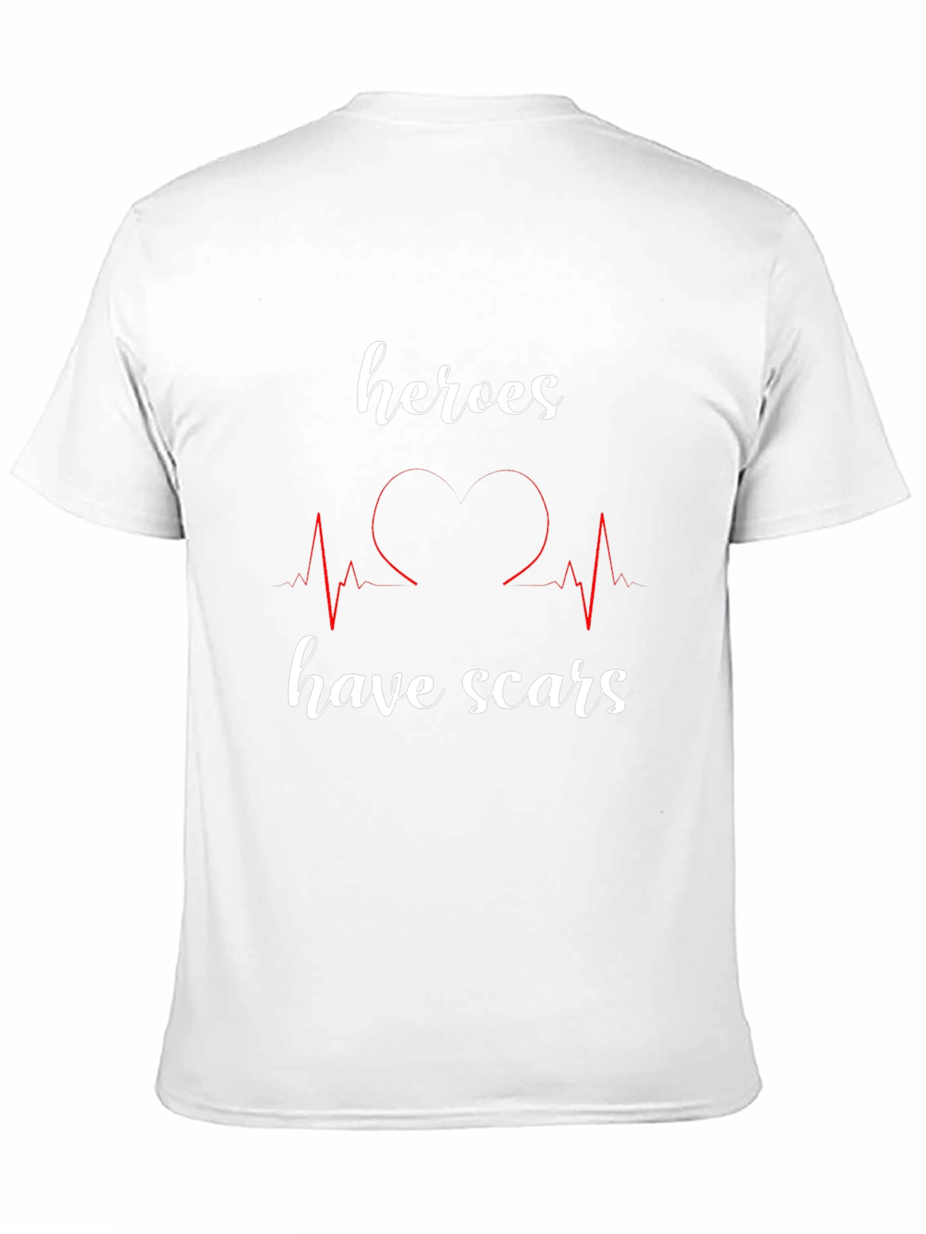 Black Heroes Have Scars Graphic Tee - Heartbeat Design view 11