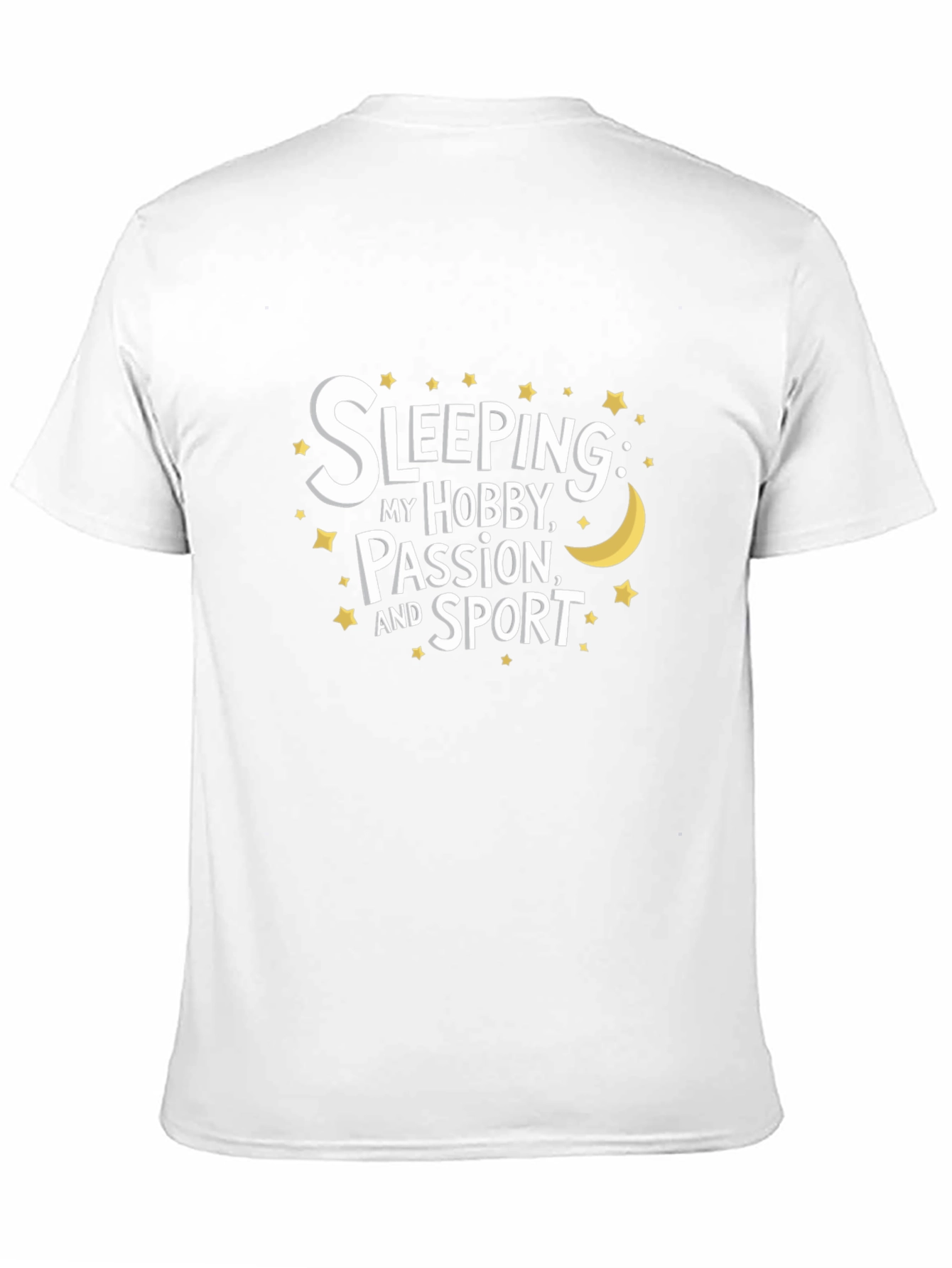 Black Sleeping Hobby T-Shirt view 11