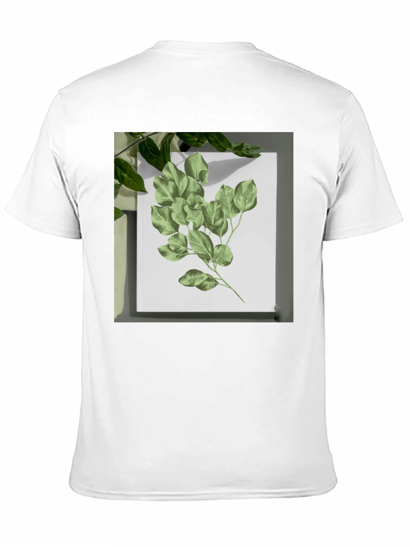 Black Nature Print Black T-Shirt view 11