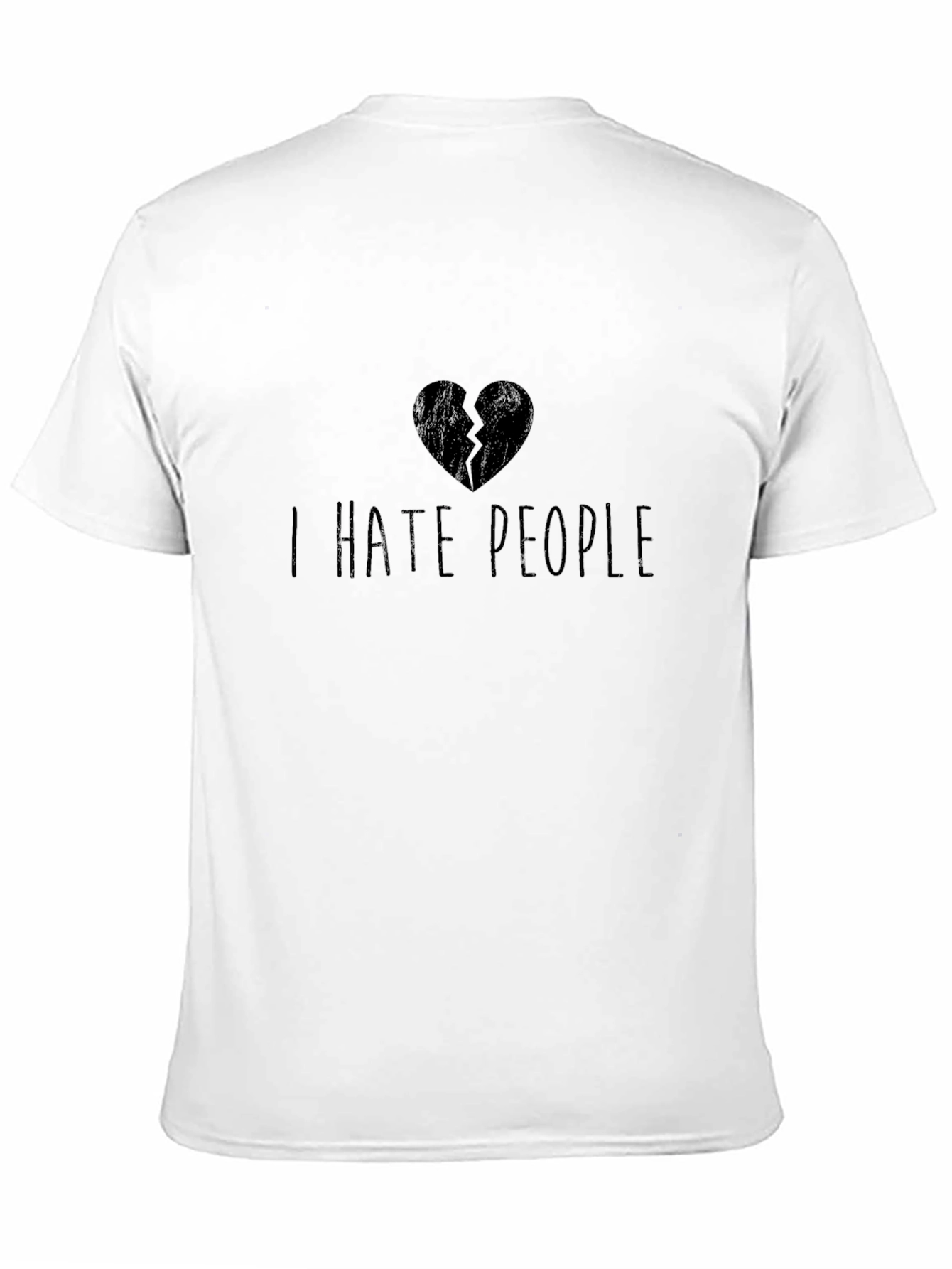 Black I Hate People T-Shirt - Funny Graphic Tee view 11