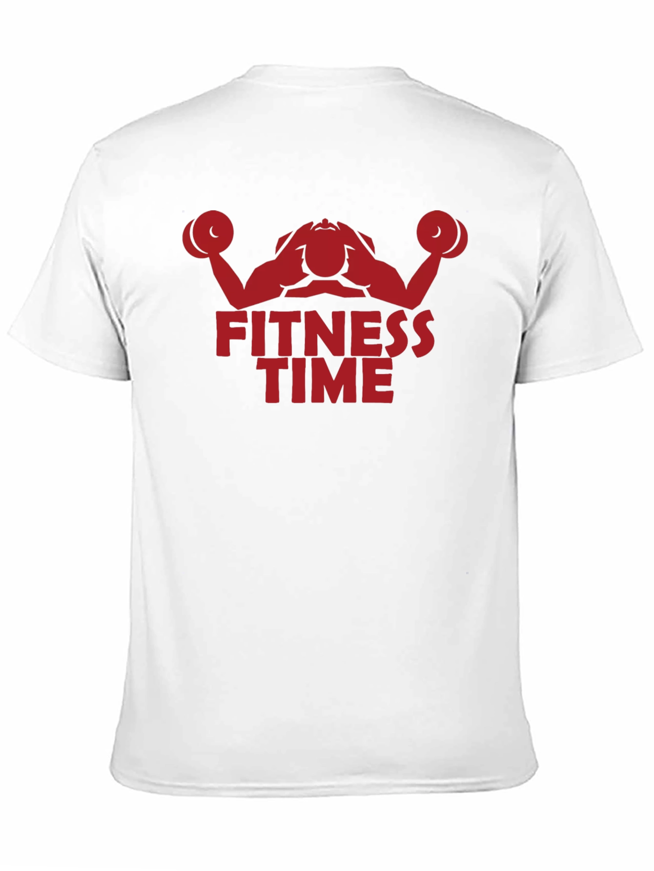 Black Fitness Time Graphic Tee - Black Cotton view 11