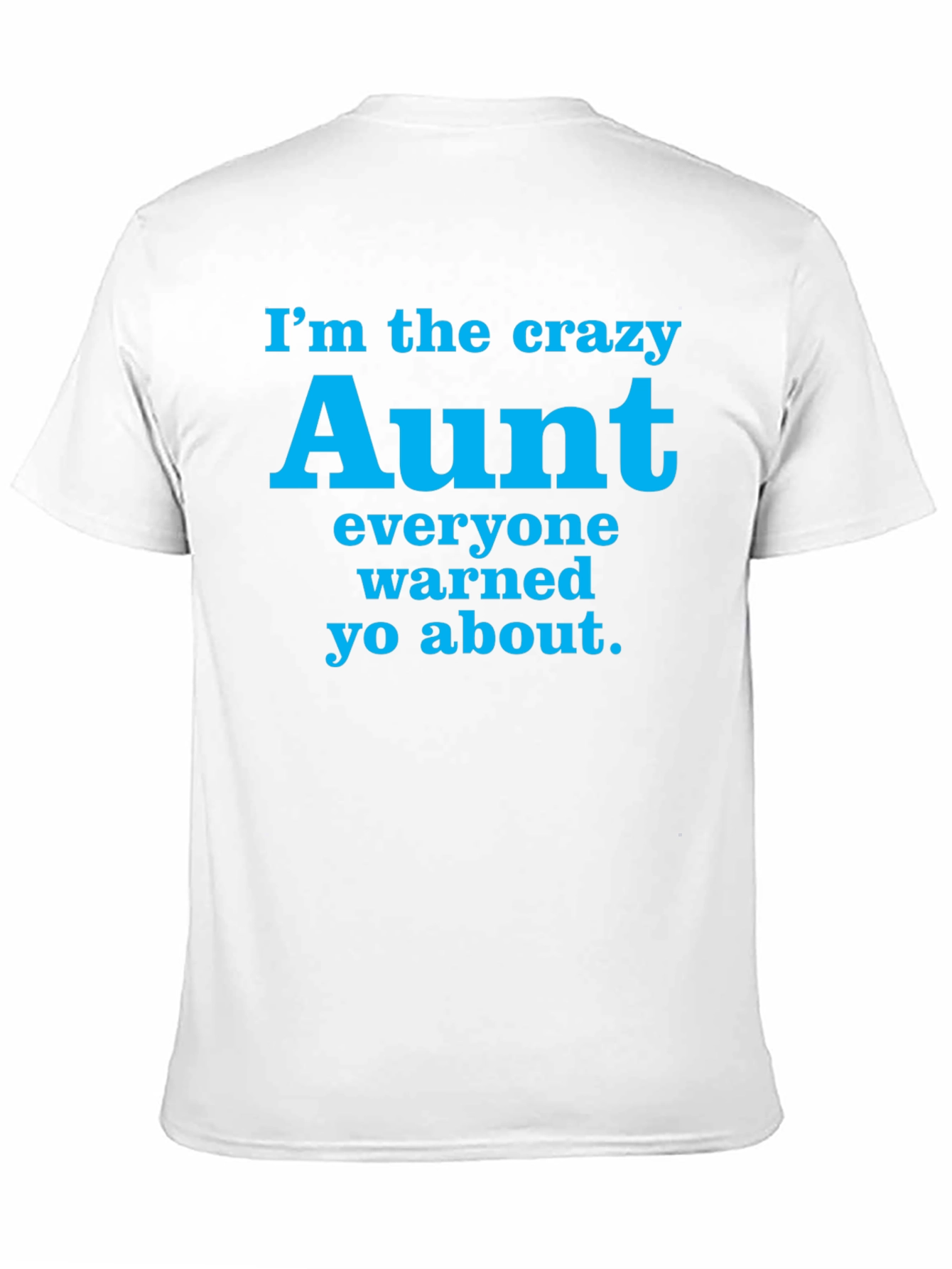 Black Crazy Aunt T-Shirt - Funny Aunt Gift Tee view 11