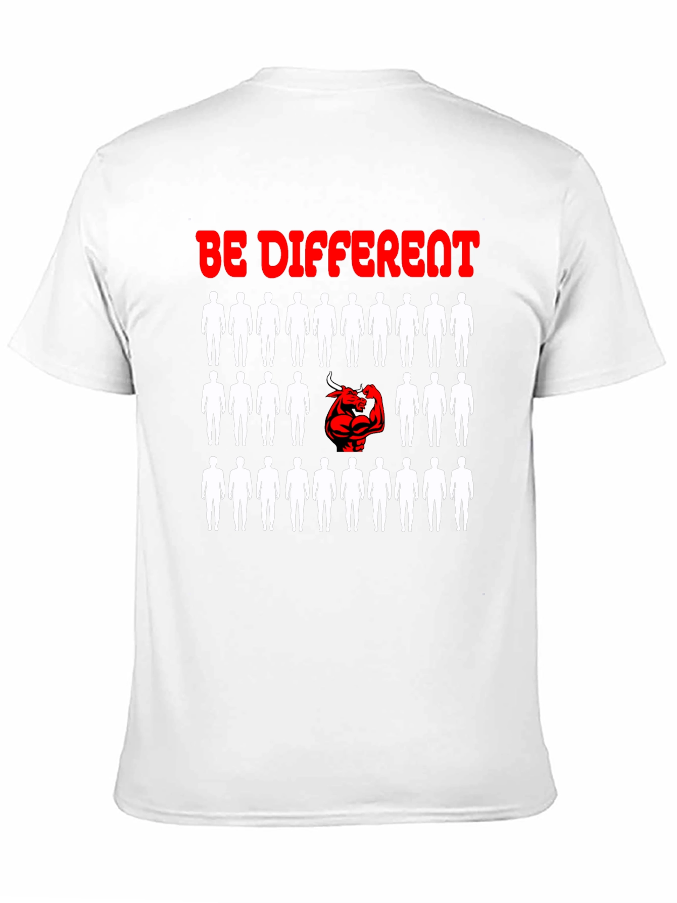 Black Be Different T-Shirt - Unique Graphic Design view 11
