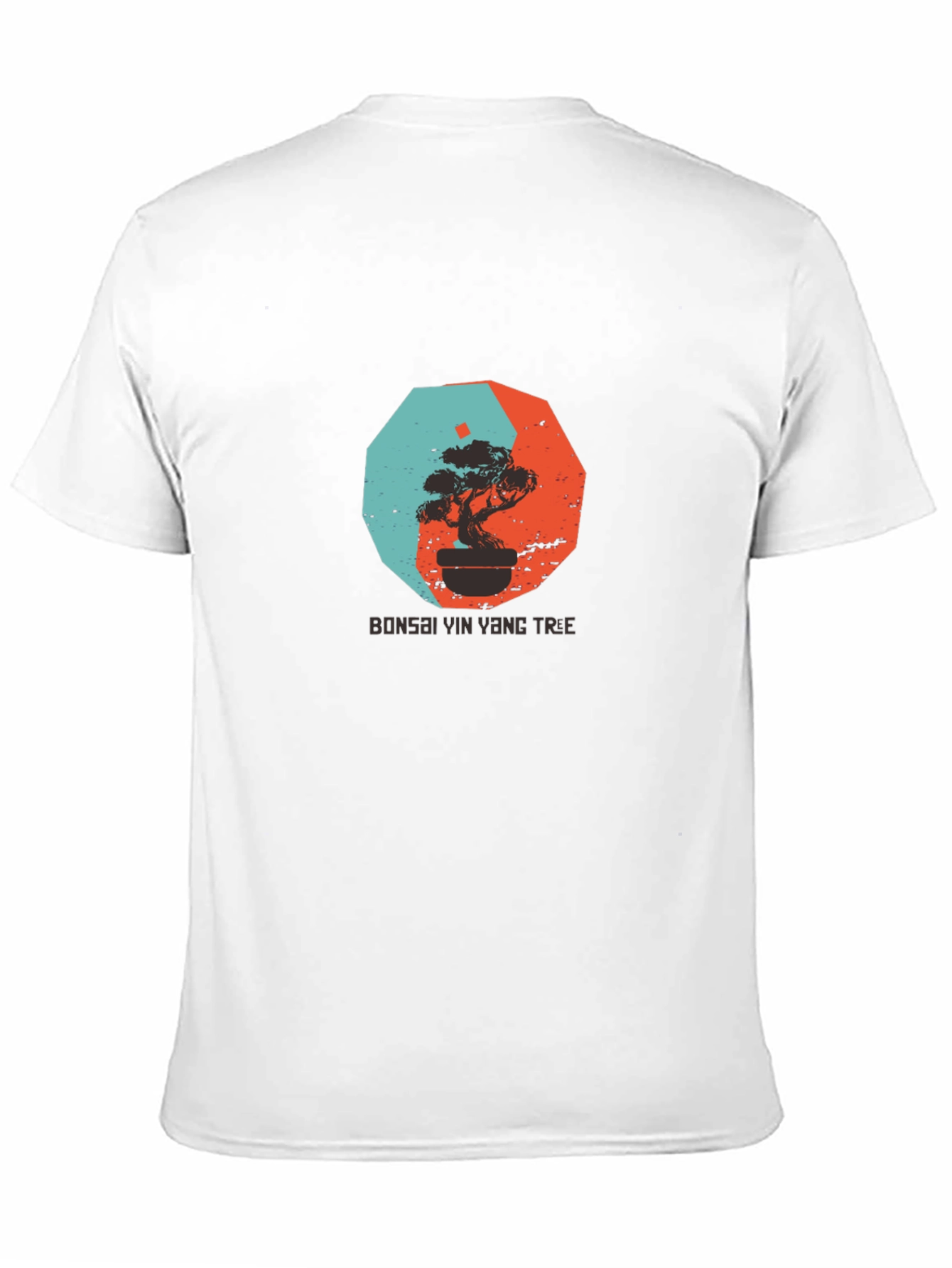 Black Yin Yang Bonsai Tree Graphic Tee - Black view 11