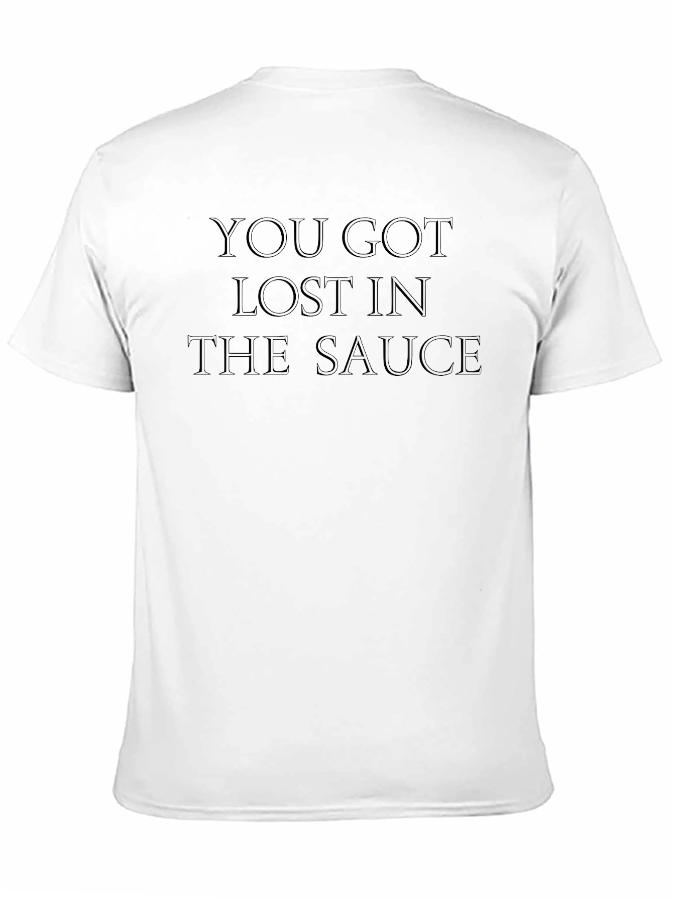 Black Lost in the Sauce T-Shirt - Funny Slogan Tee view 11