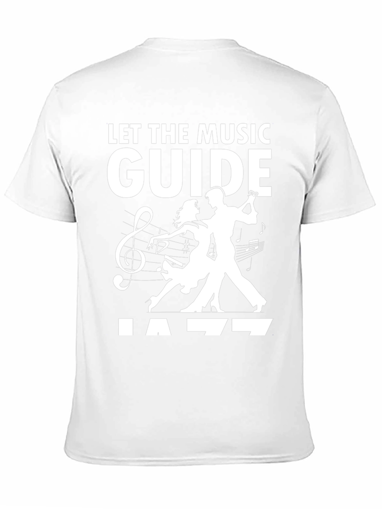Black Let the Music Guide Jazz Black T-Shirt view 11