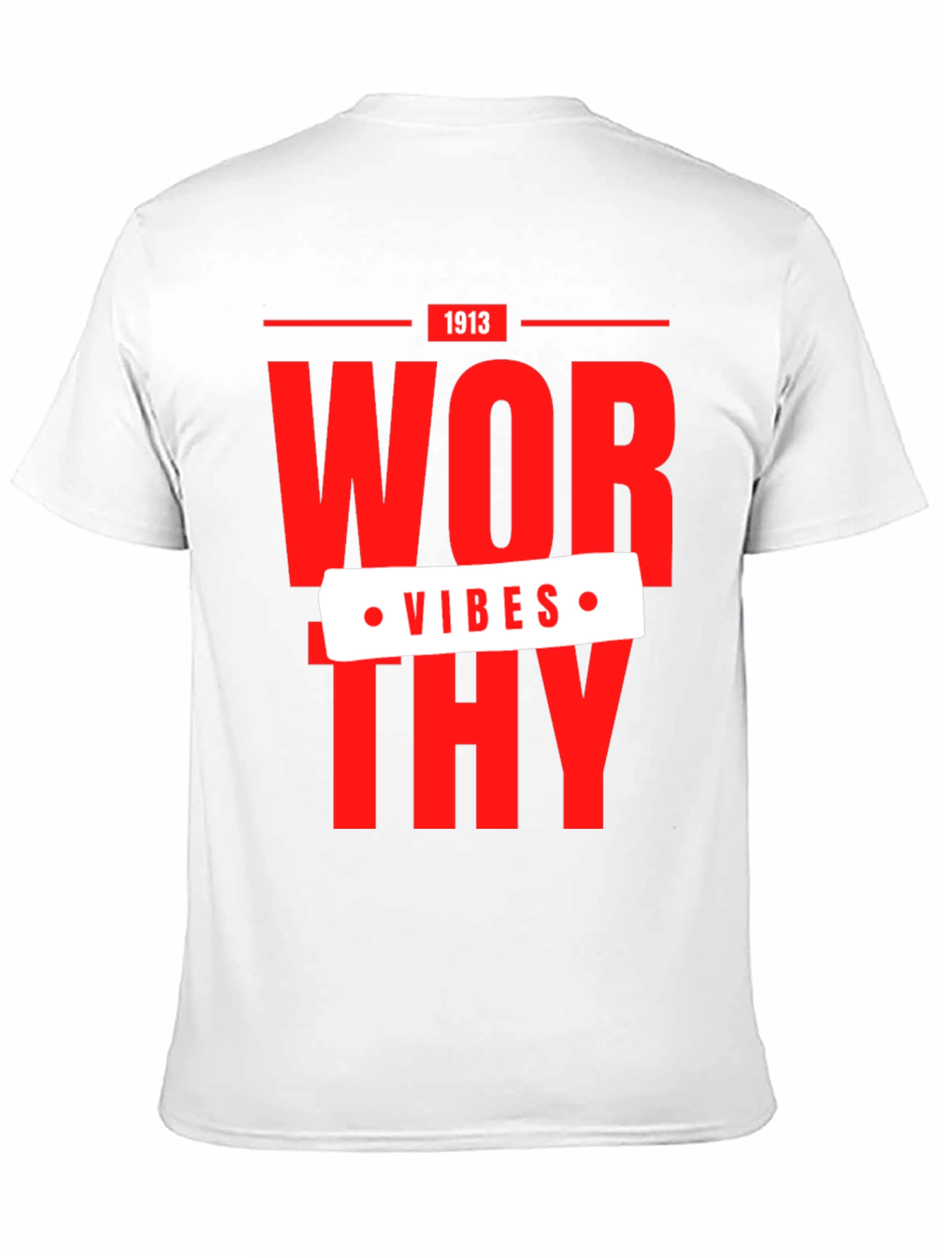 Black Worthy Vibes 1913 Graphic T-Shirt view 11