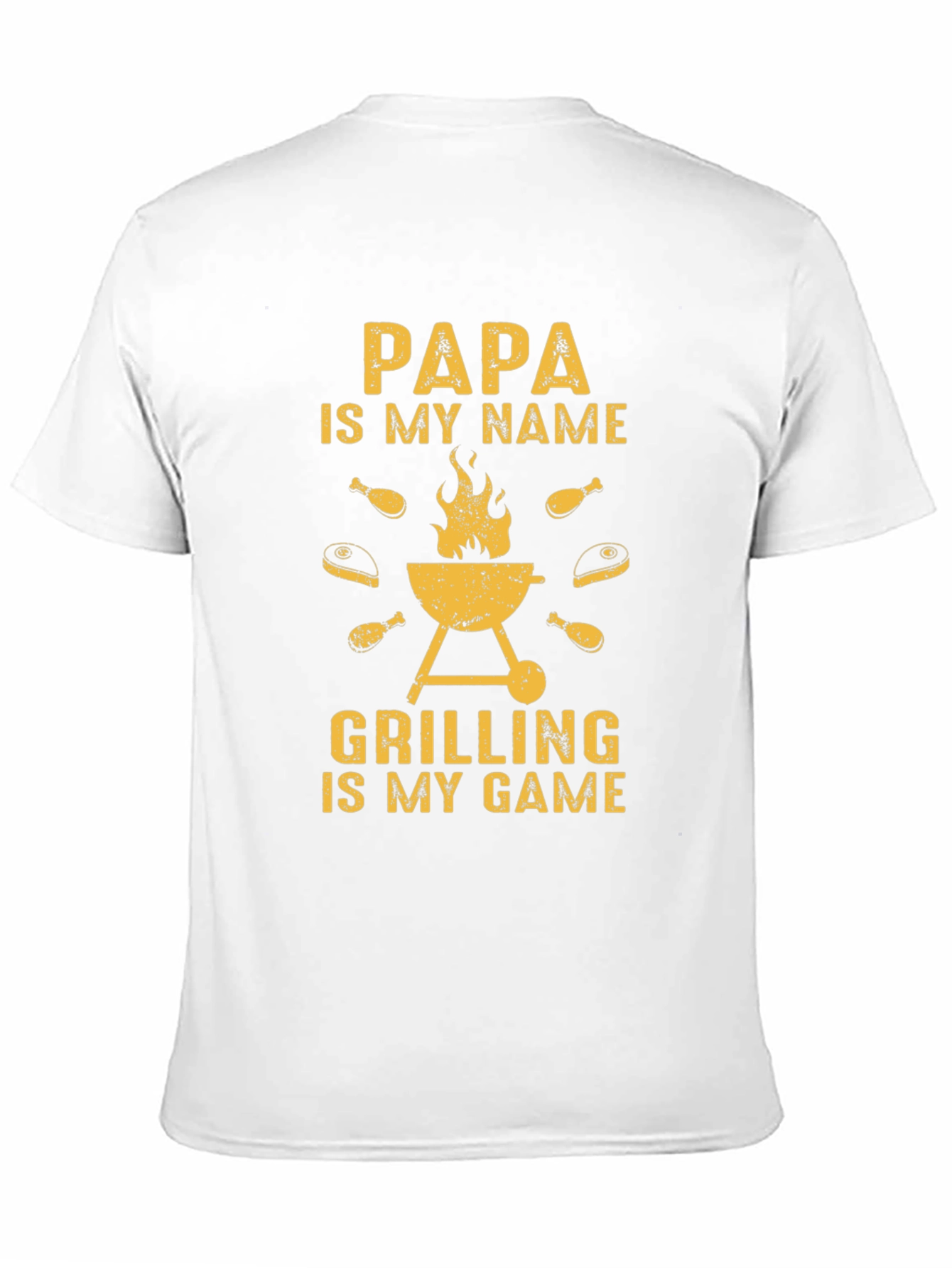 Black Papa's Grilling Game T-Shirt - Perfect BBQ Gift view 11