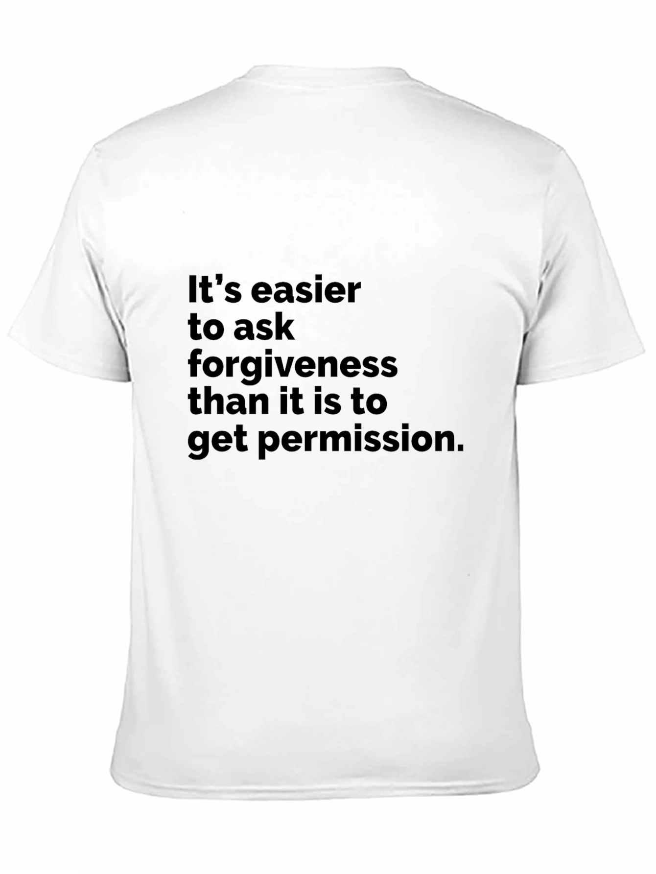 Black Forgiveness T-Shirt - Ask Forgiveness Graphic Tee view 11