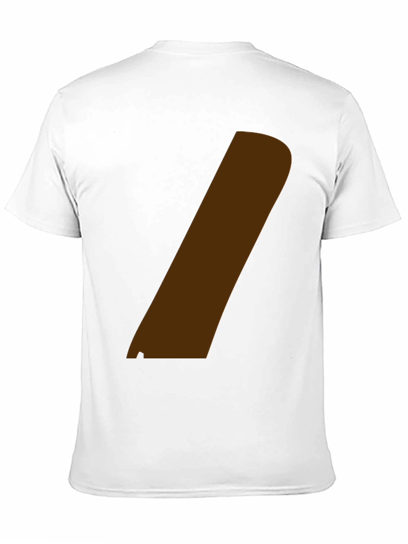 Black Modern Graphic Tee - Black with Brown Stripe view 11