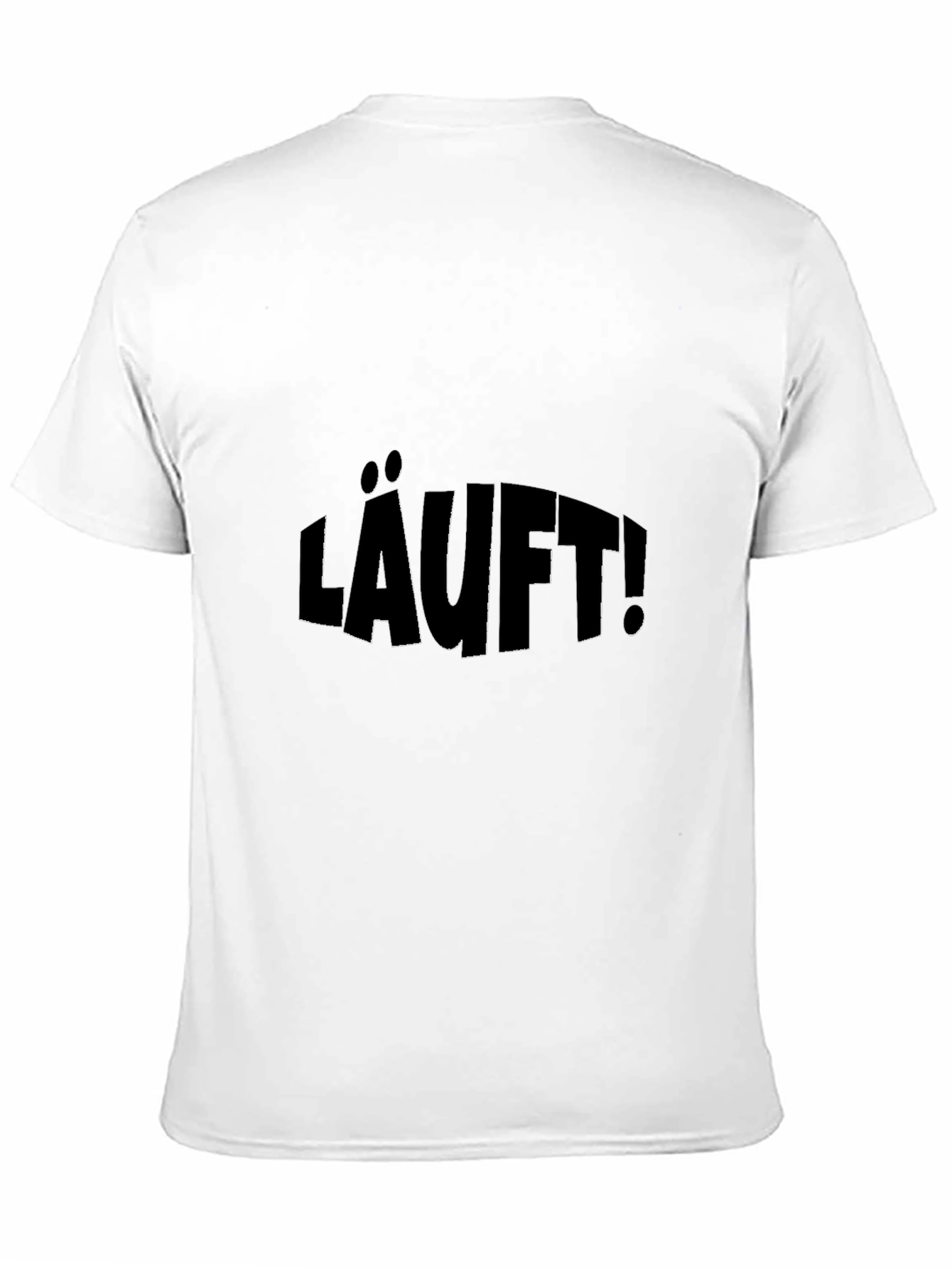 Black LÄUFT! Black Graphic T-Shirt - Funny German Slogan view 11