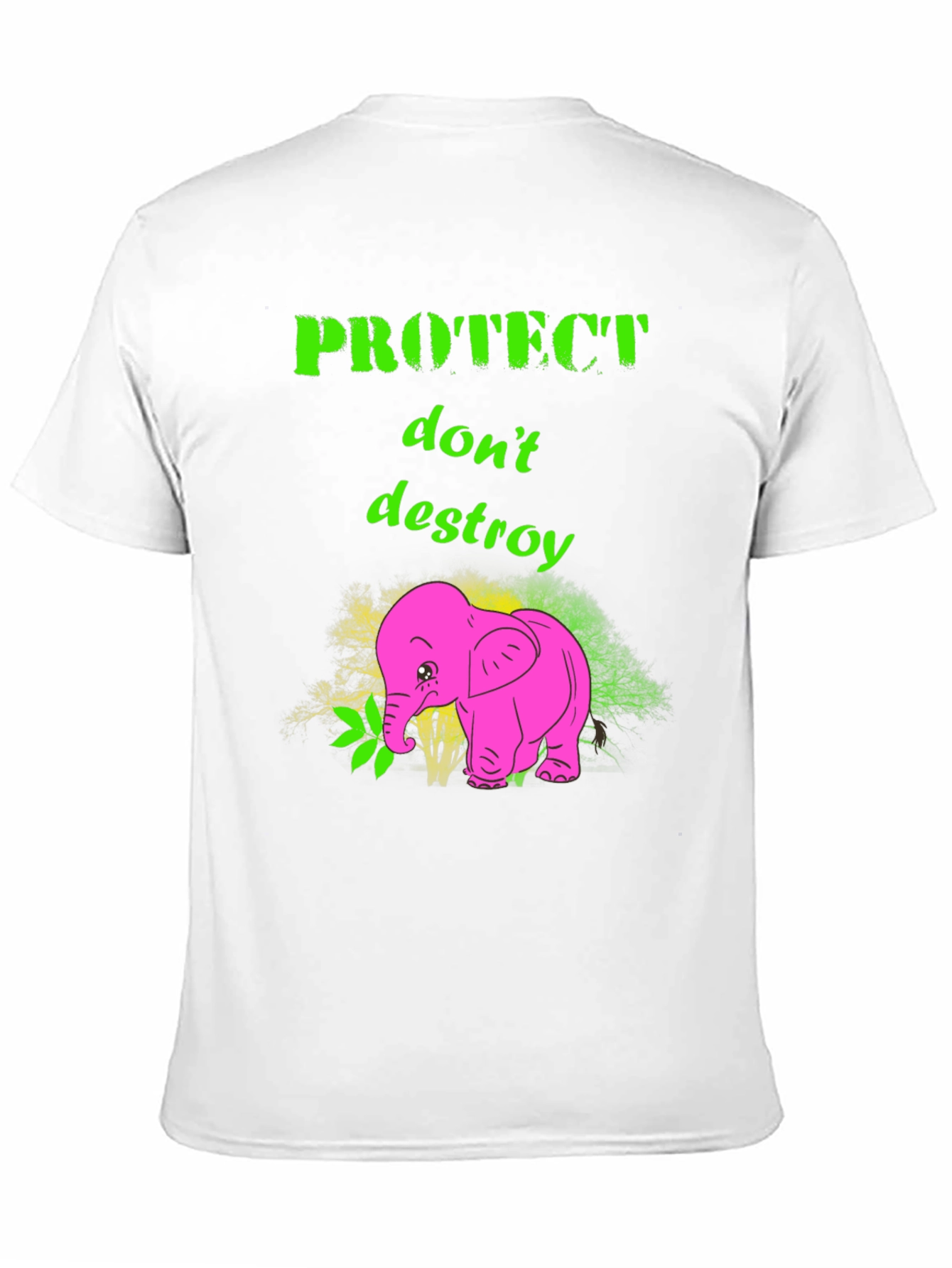 Black Protect Don't Destroy Graphic T-Shirt view 11