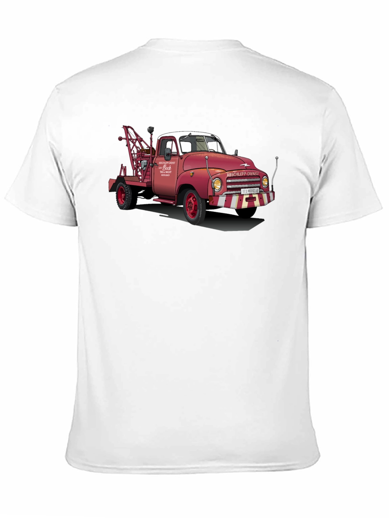 Black Vintage Tow Truck Graphic Tee view 11