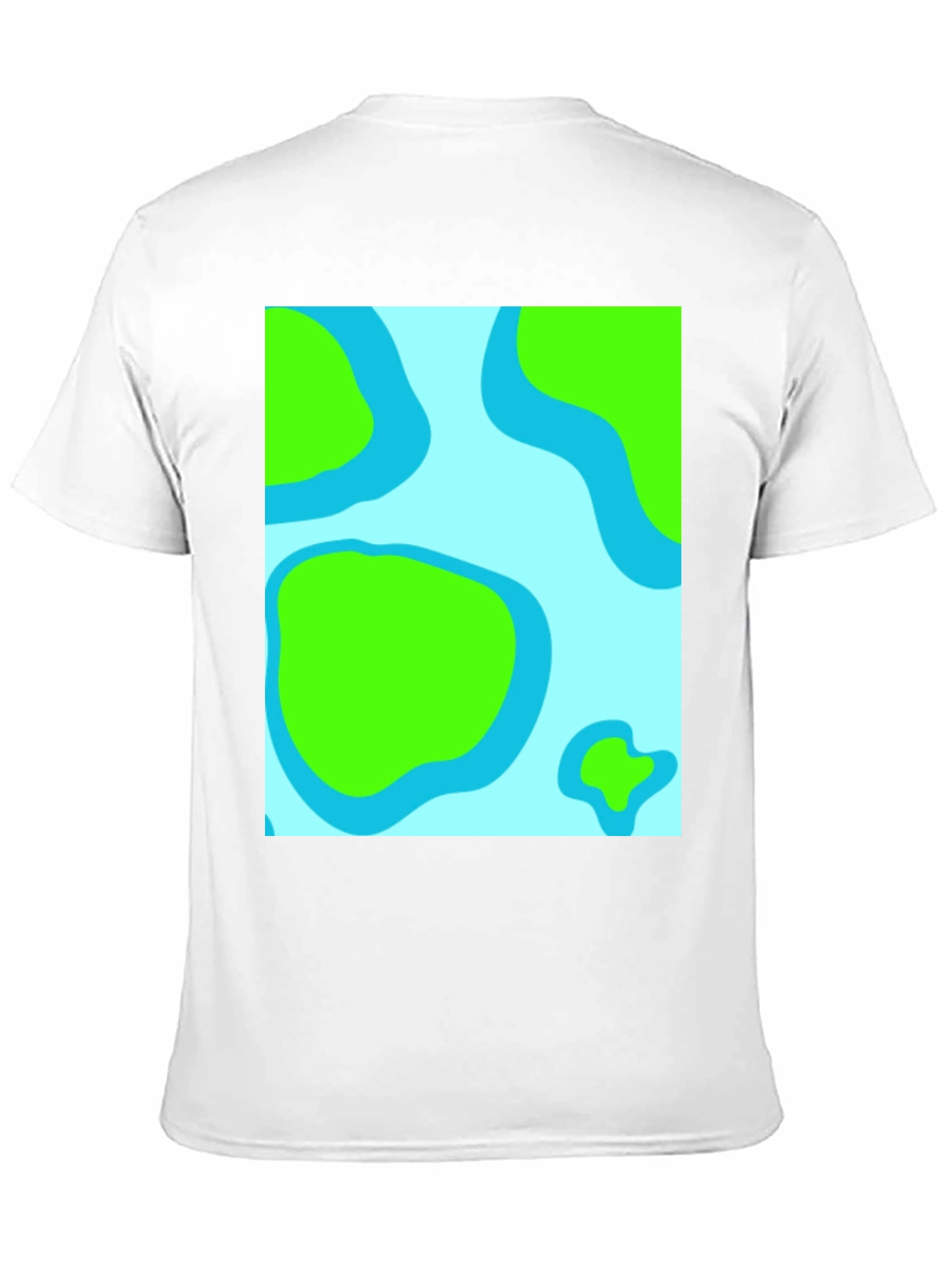 Black Abstract Land & Water Graphic Tee - Black view 11