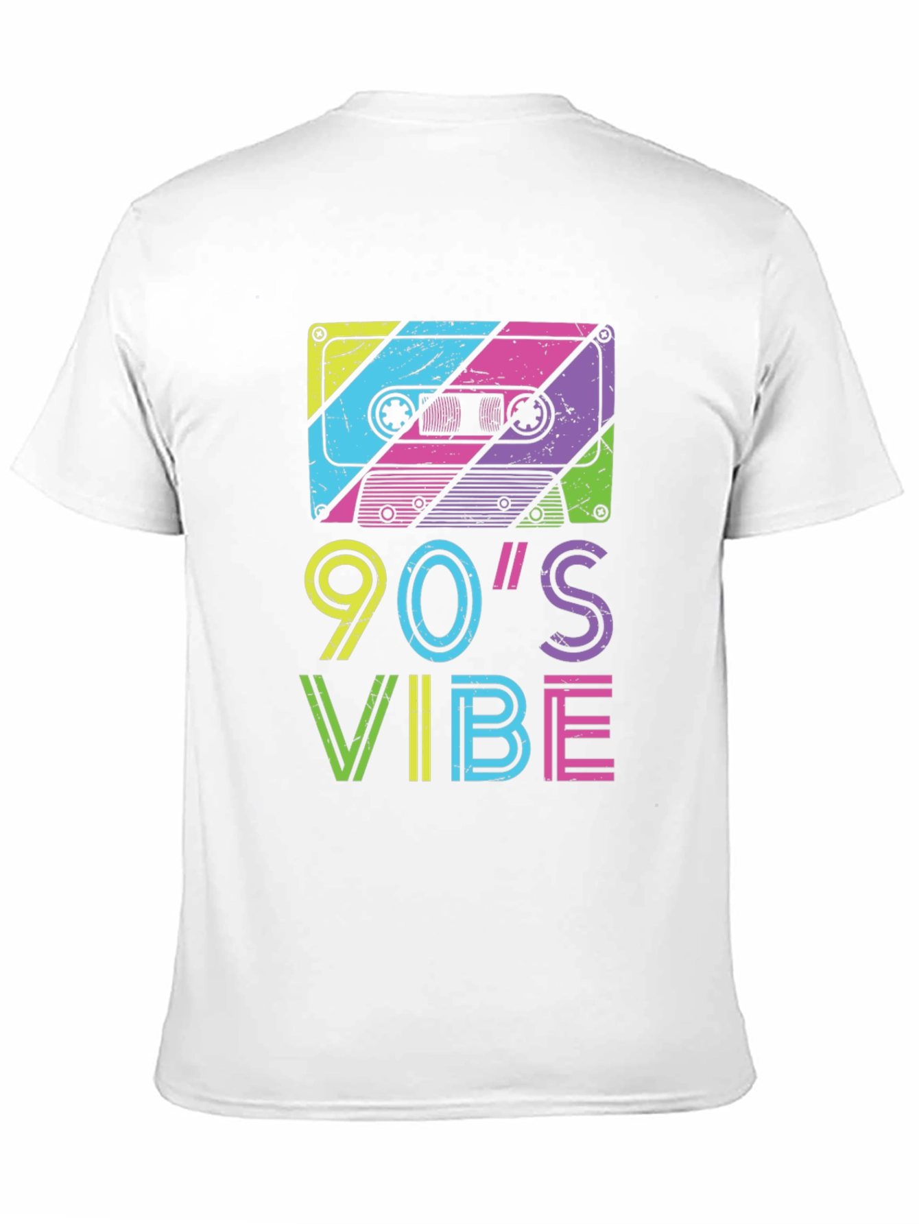 Black 90's Vibe Cassette Tape Graphic T-Shirt view 11