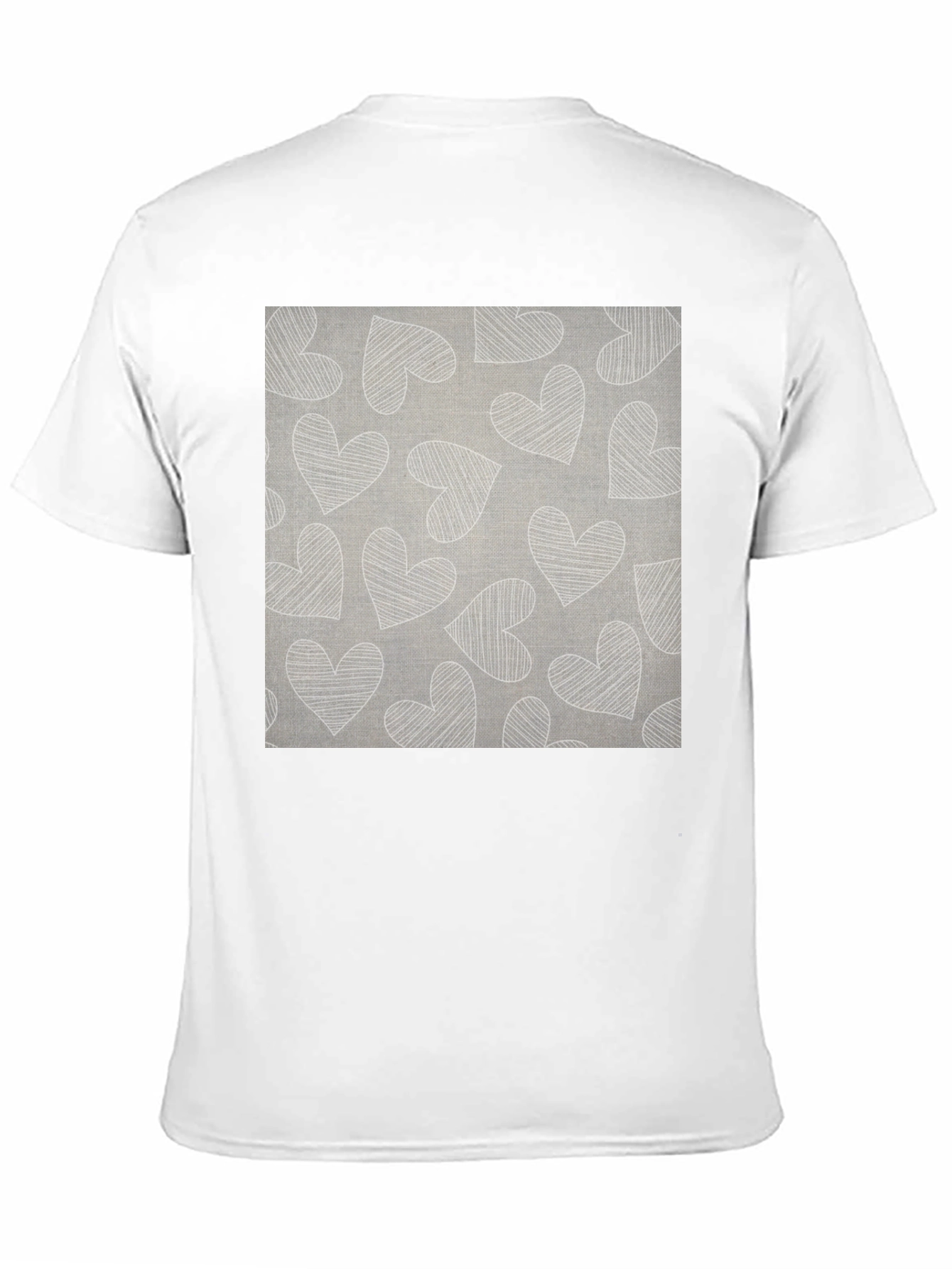 Black Heart Pattern Graphic Tee view 11
