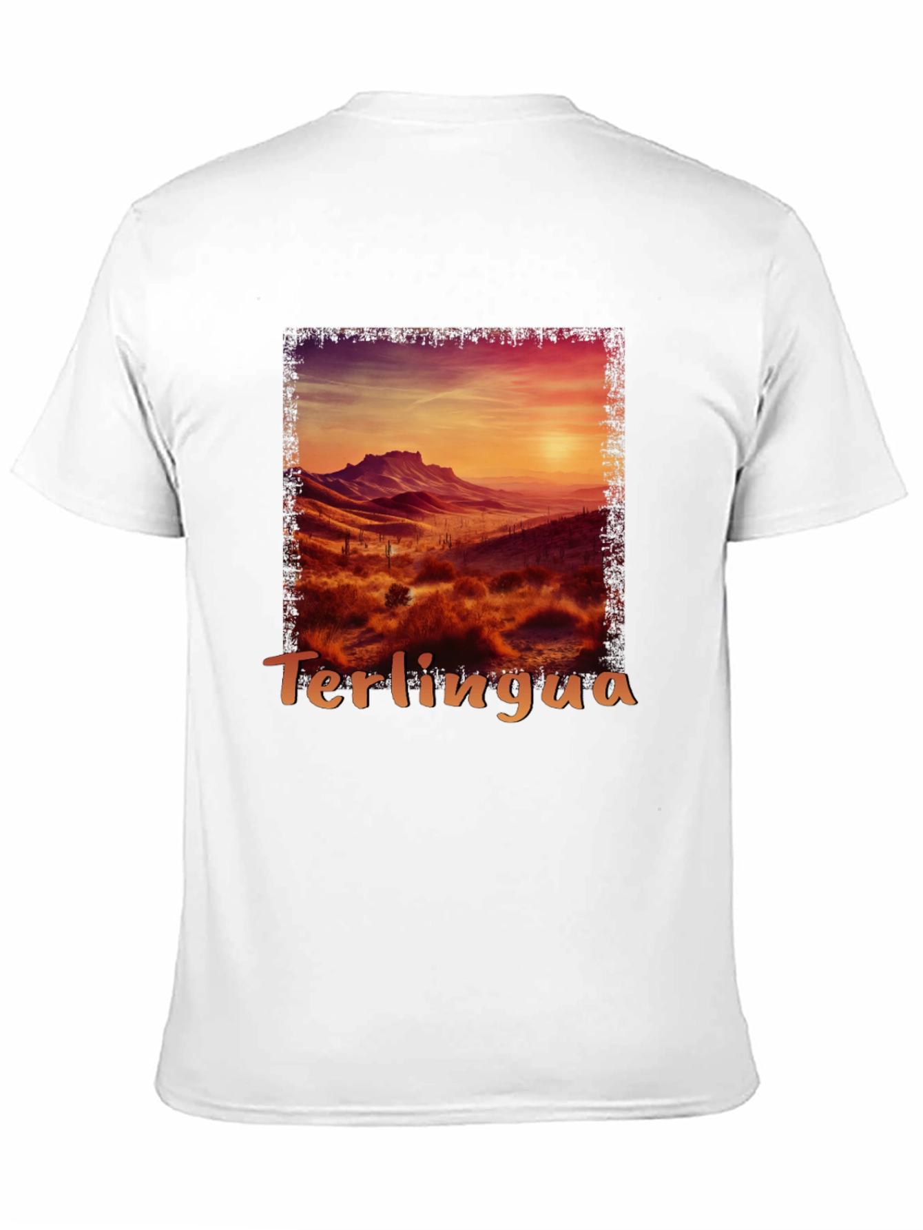 Black Terlingua Sunset Graphic Tee - Desert Scene Shirt view 11