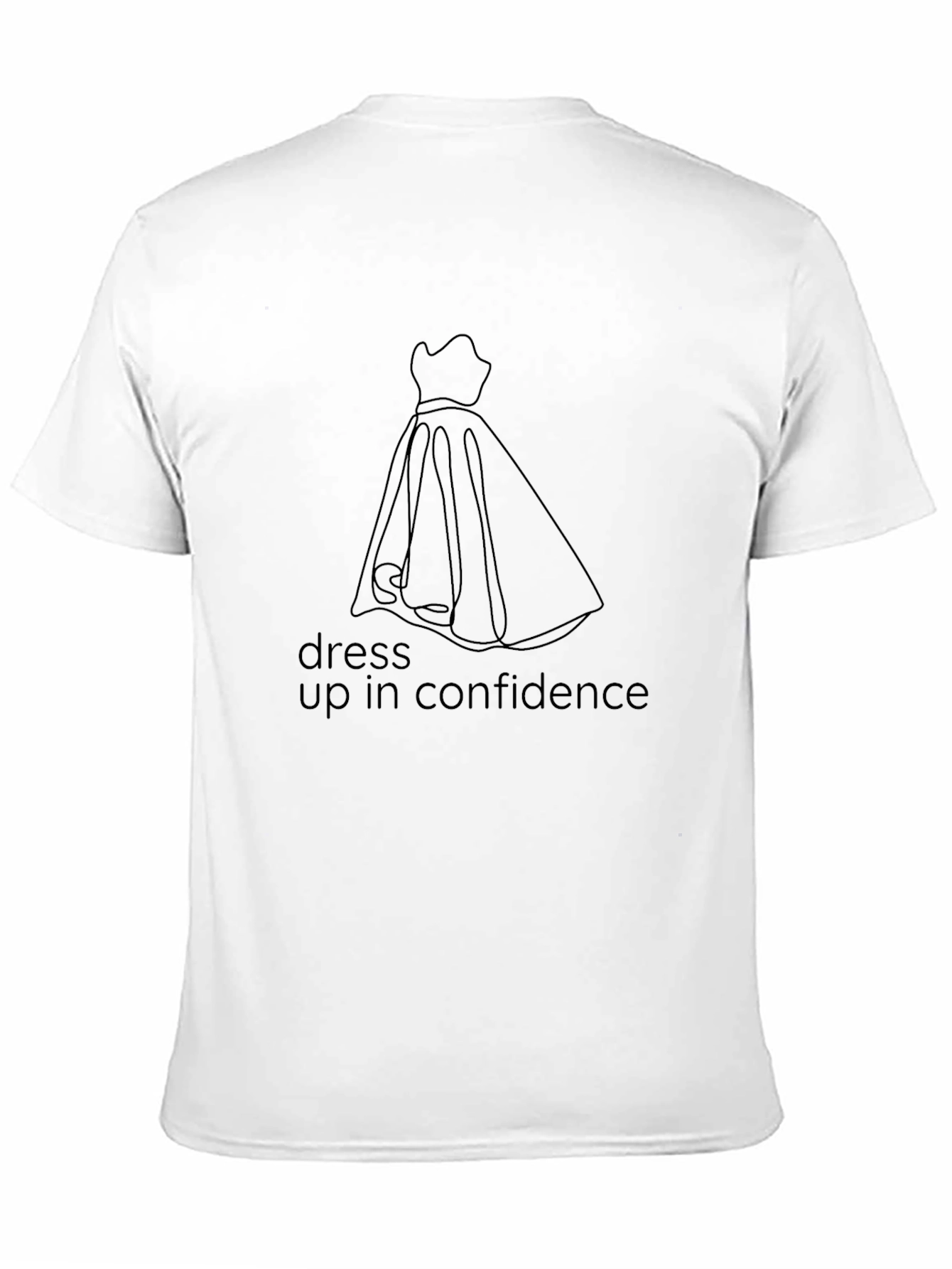 Black Dress Up in Confidence Black Tee view 11