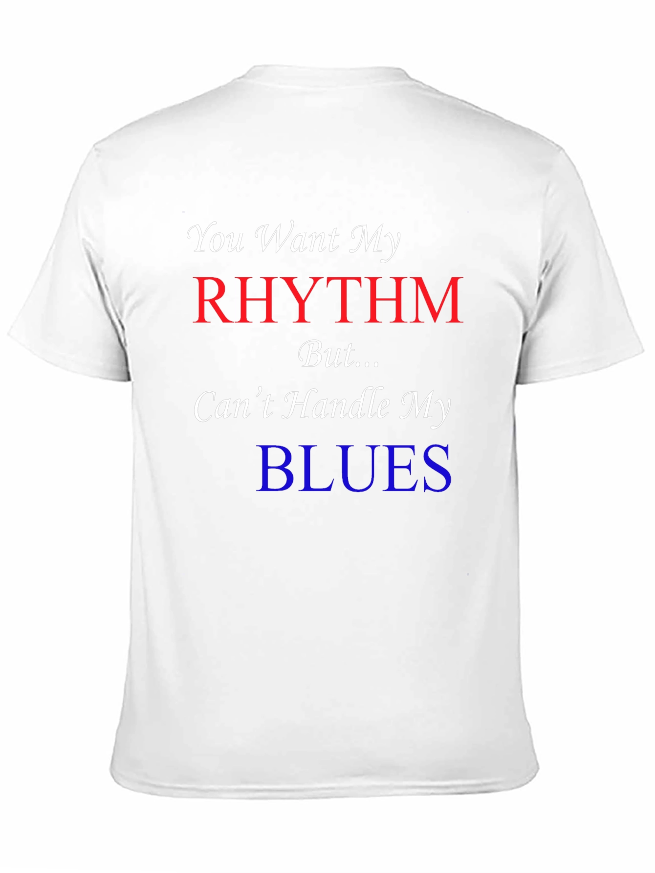 Black Rhythm & Blues Graphic Tee - Novelty T-Shirt view 11