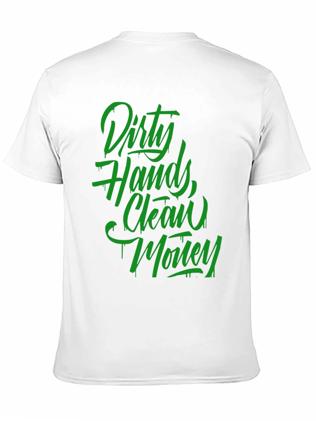 Black Dirty Hands, Clean Money Graphic T-Shirt view 11