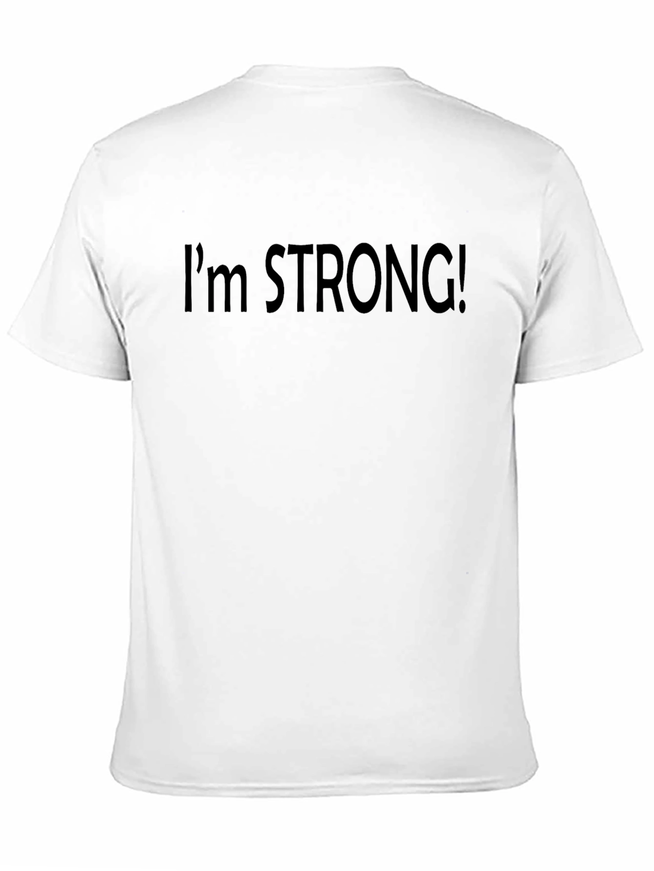 Black I'm Strong! Black Graphic Tee view 11