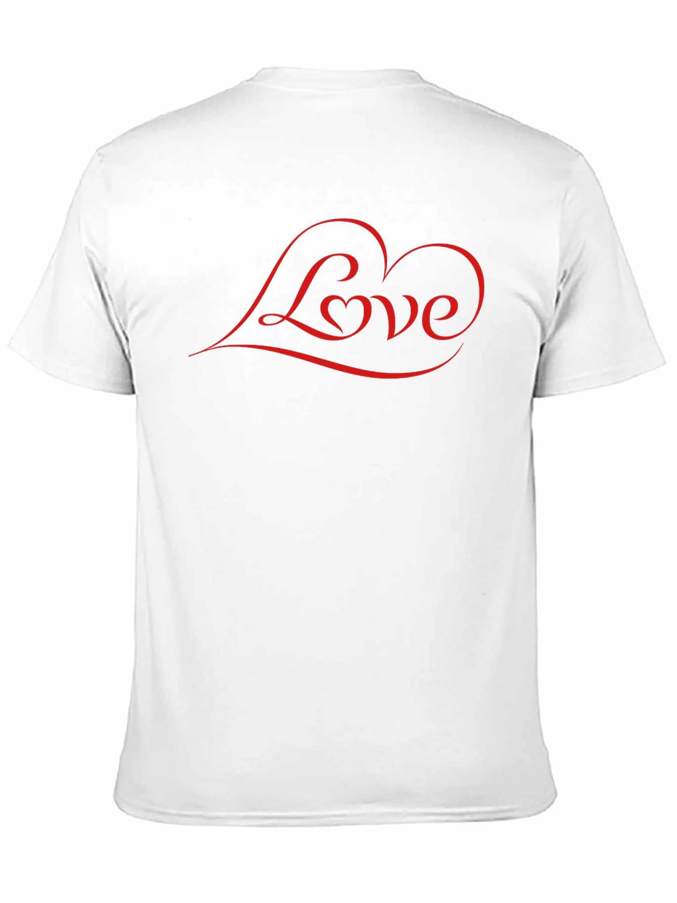Black Love Heart Graphic Black T-Shirt view 11