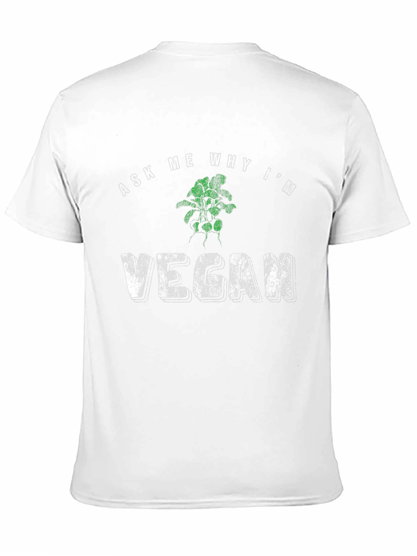 Black Ask Me Why I'm Vegan Graphic Tee - Black view 11