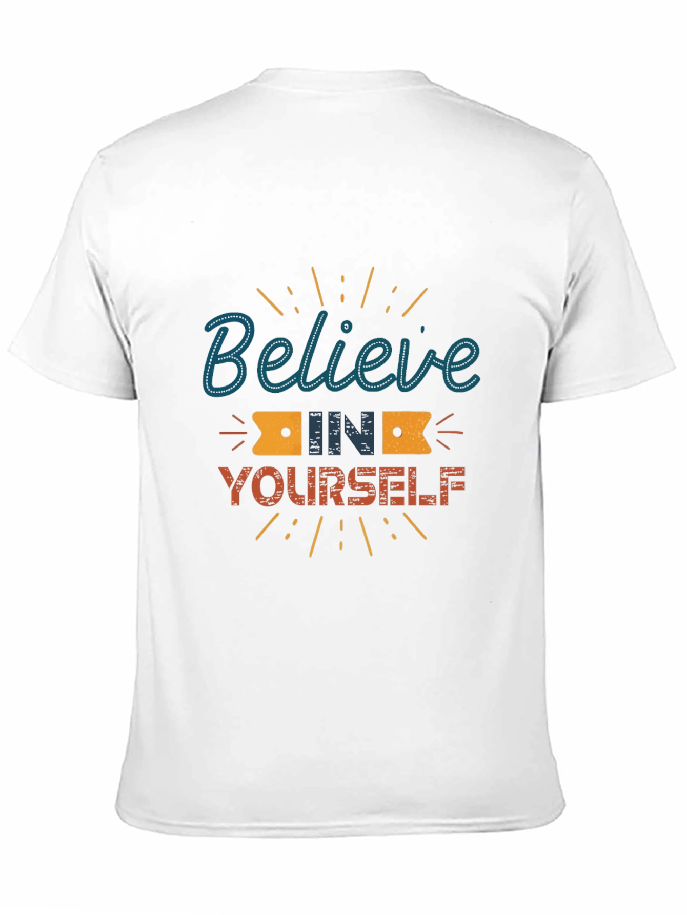 Black Believe in Yourself Graphic Tee - Motivational Shirt view 11