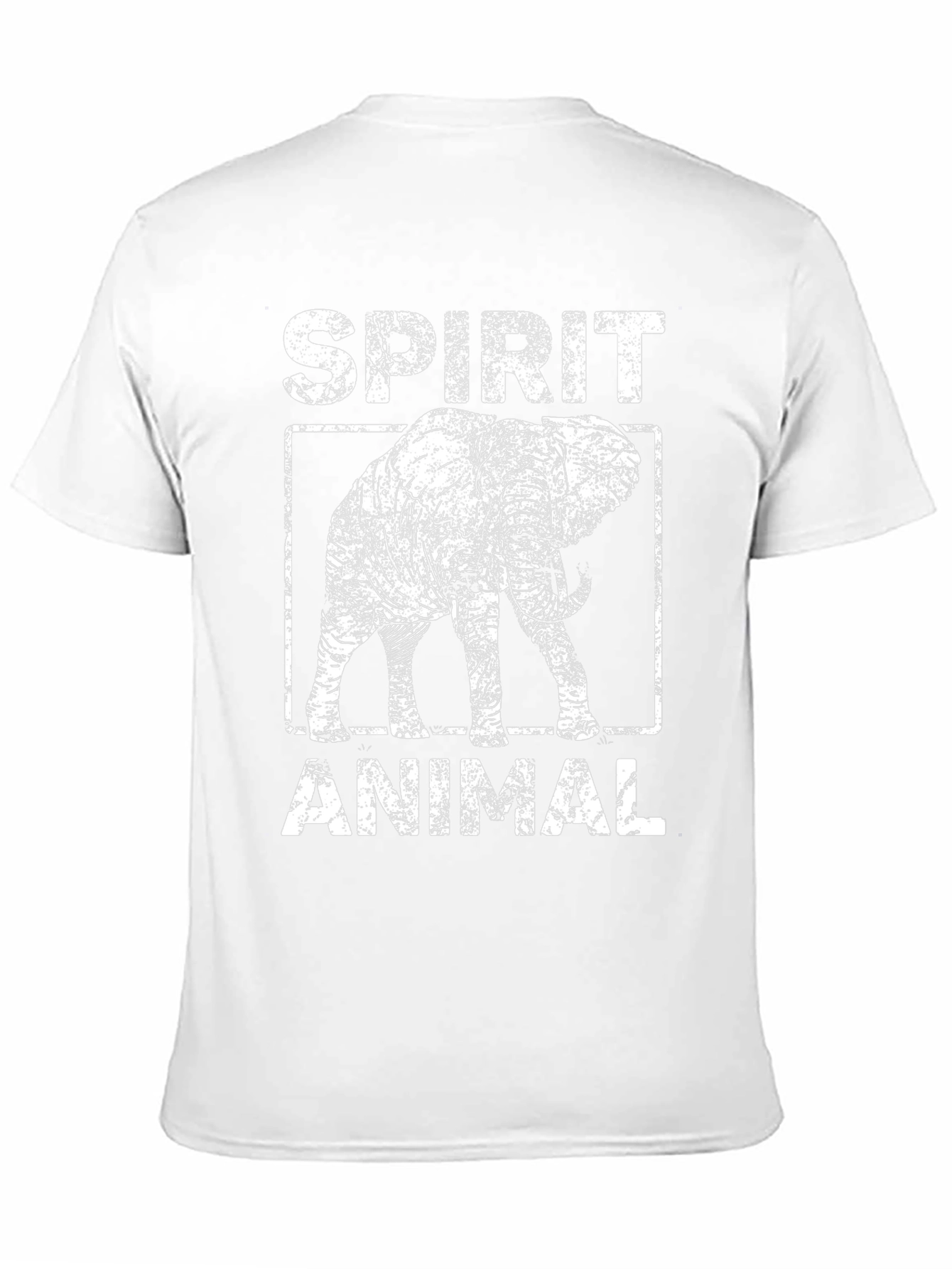 Black Spirit Animal Elephant Graphic Tee - Black view 11