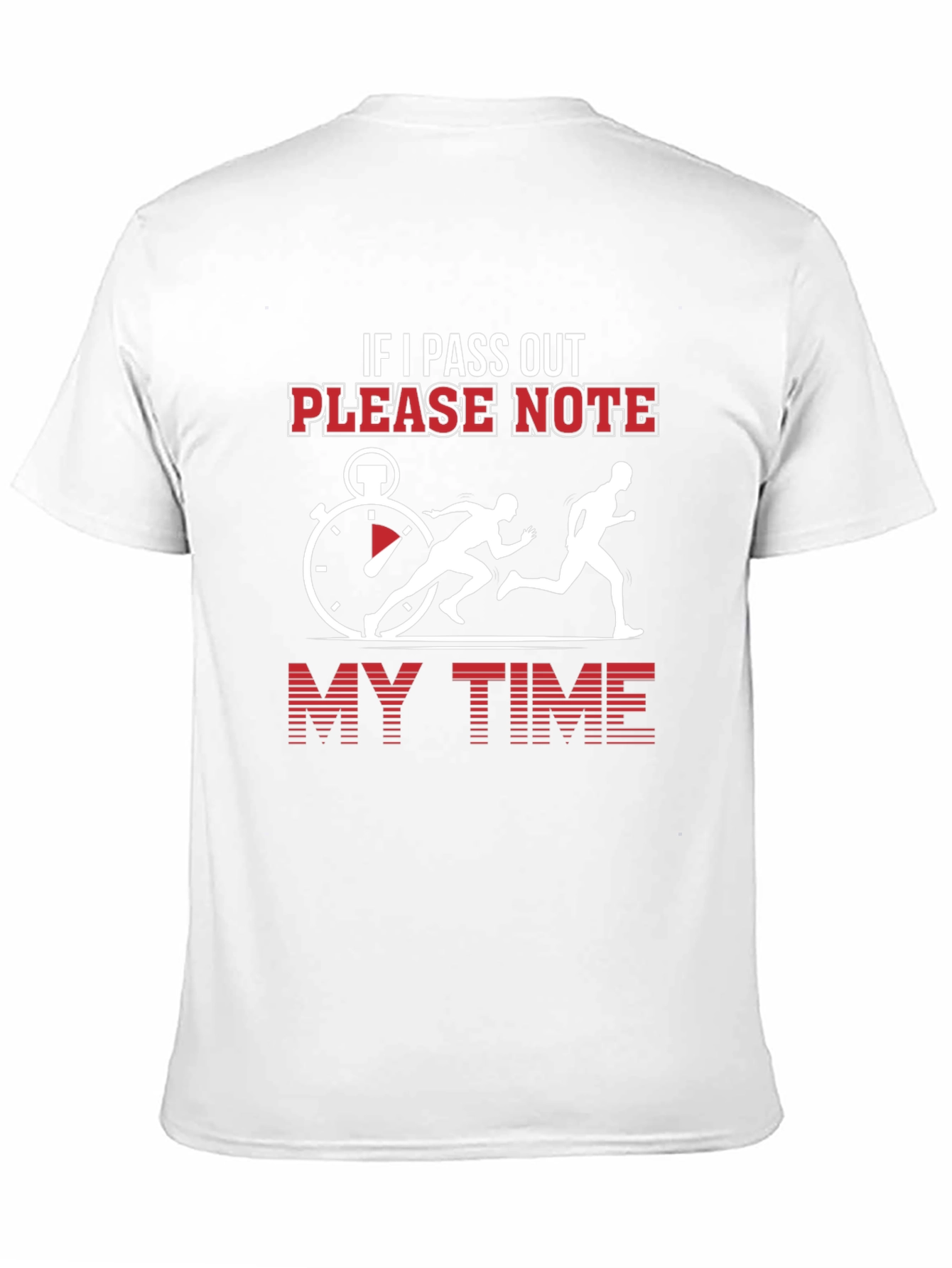 Black Funny Running T-Shirt - If I Pass Out Note My Time view 11