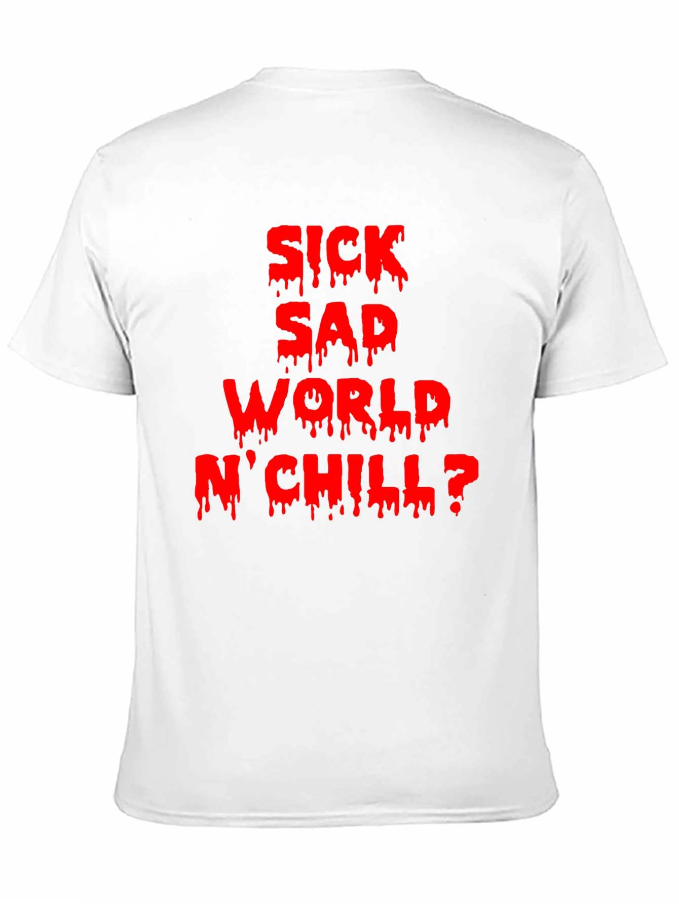 Black Sick Sad World N'Chill? Graphic Tee - Black view 11
