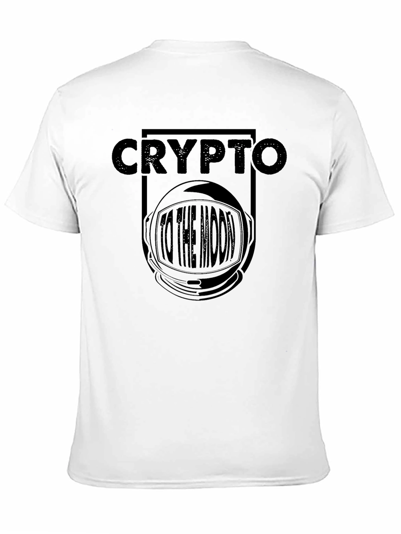 Black Crypto to the Moon Black Graphic T-Shirt view 11
