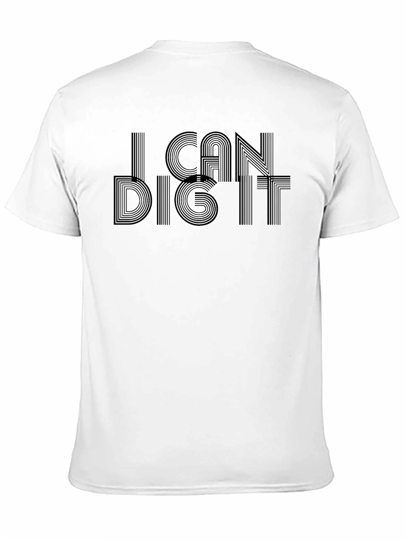 Black I Can Dig It Black T-Shirt - Cool Retro Style view 11