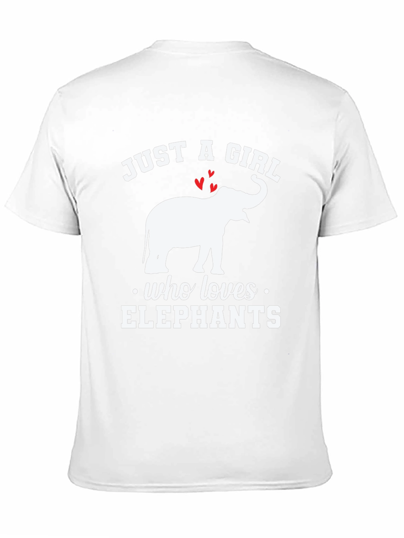 Black Just A Girl Who Loves Elephants T-Shirt view 11