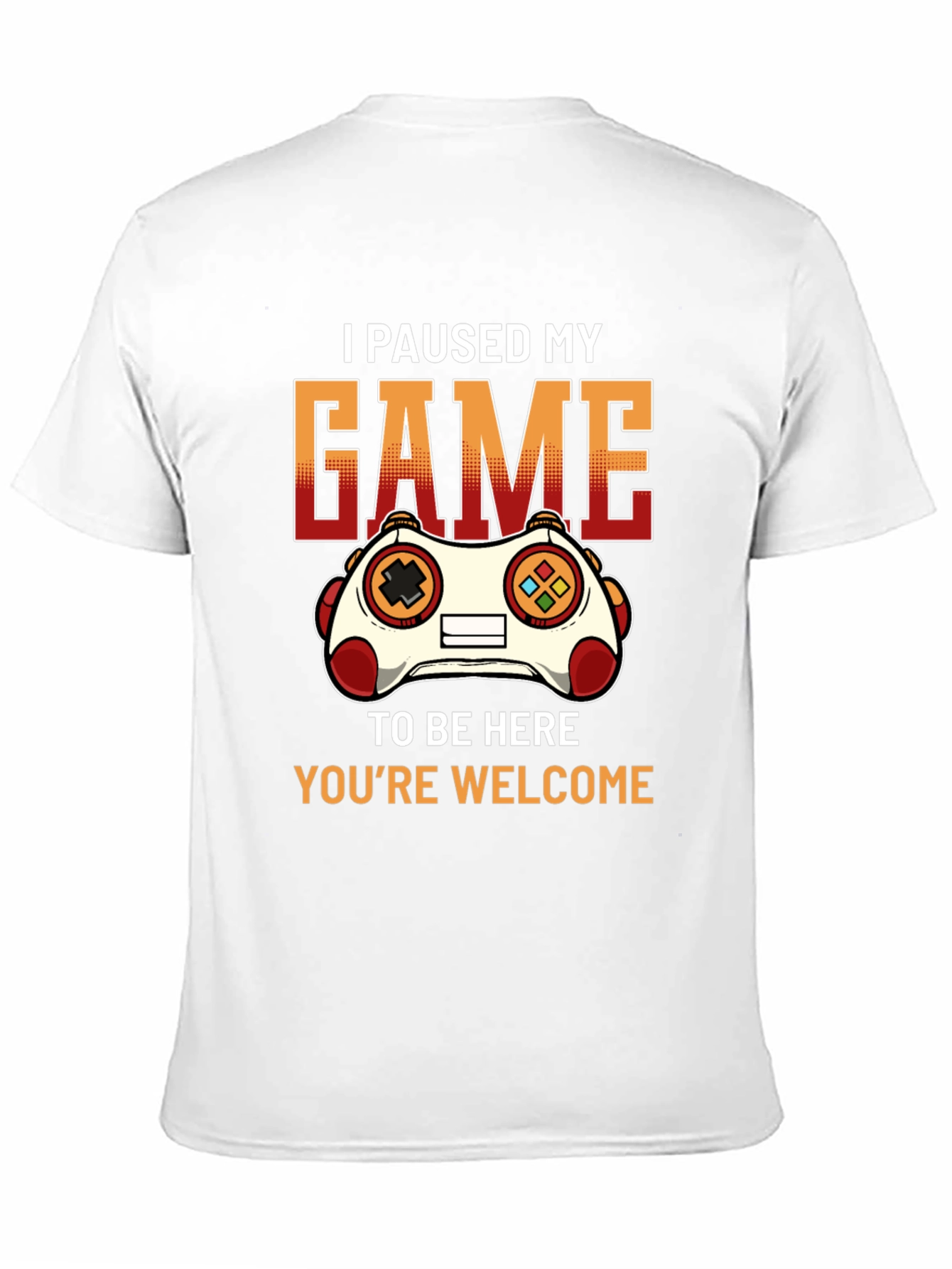 Black Gamer T-Shirt: I Paused My Game To Be Here view 11