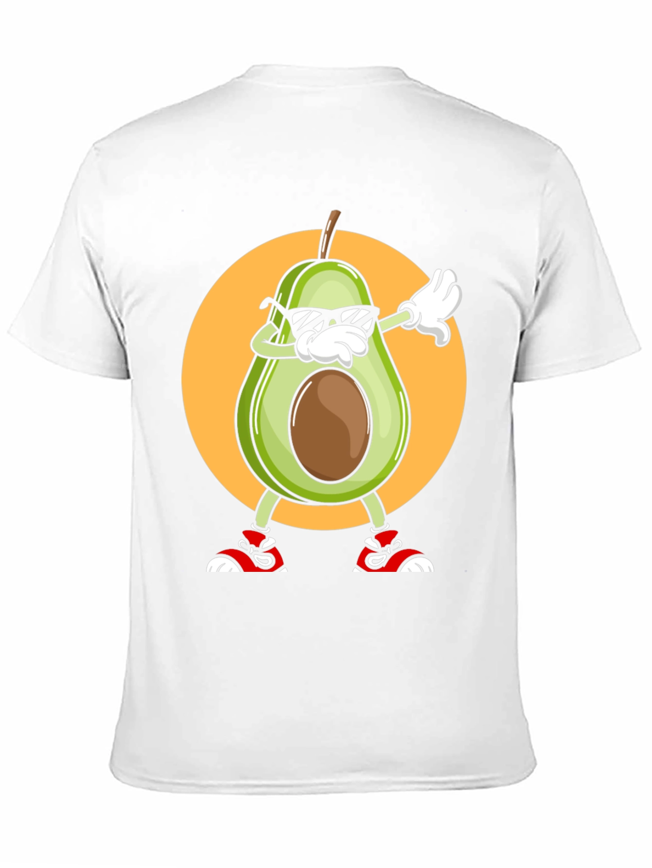 Black Avocado Dabbing Graphic Tee - Cool Cartoon T-Shirt view 11